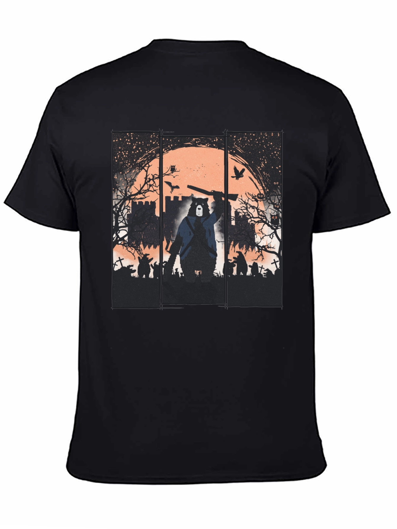 Zombie Hunter Bear Graphic Tee