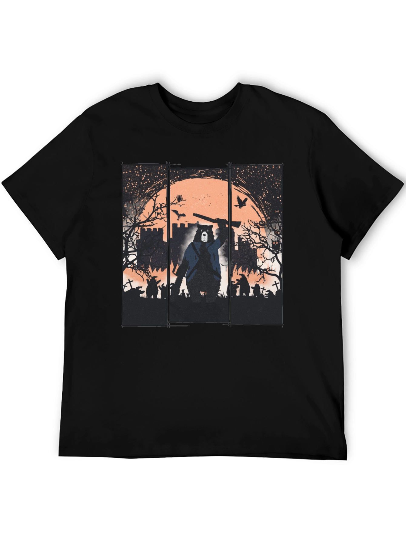 Zombie Hunter Bear Graphic Tee