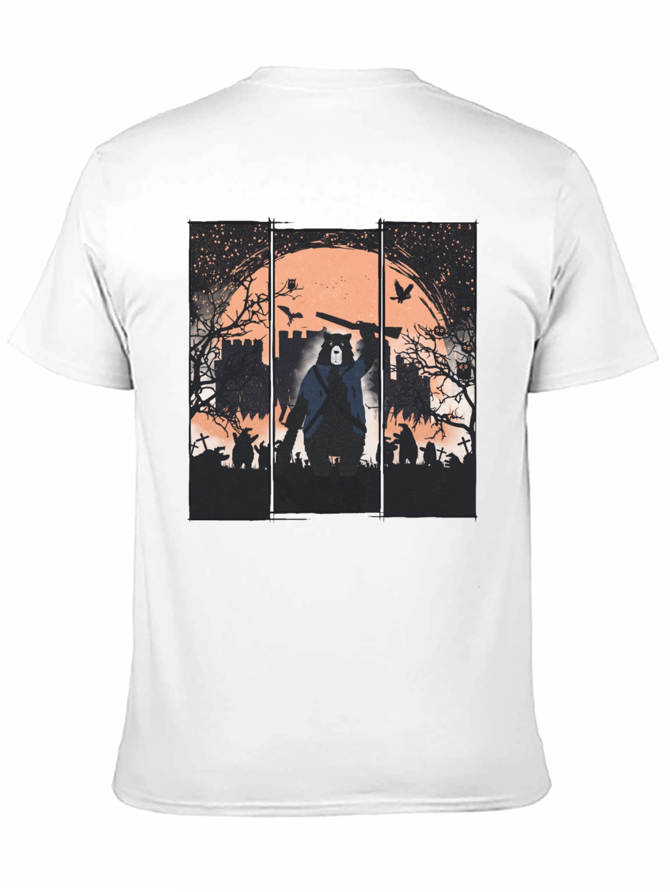 Zombie Hunter Bear Graphic Tee