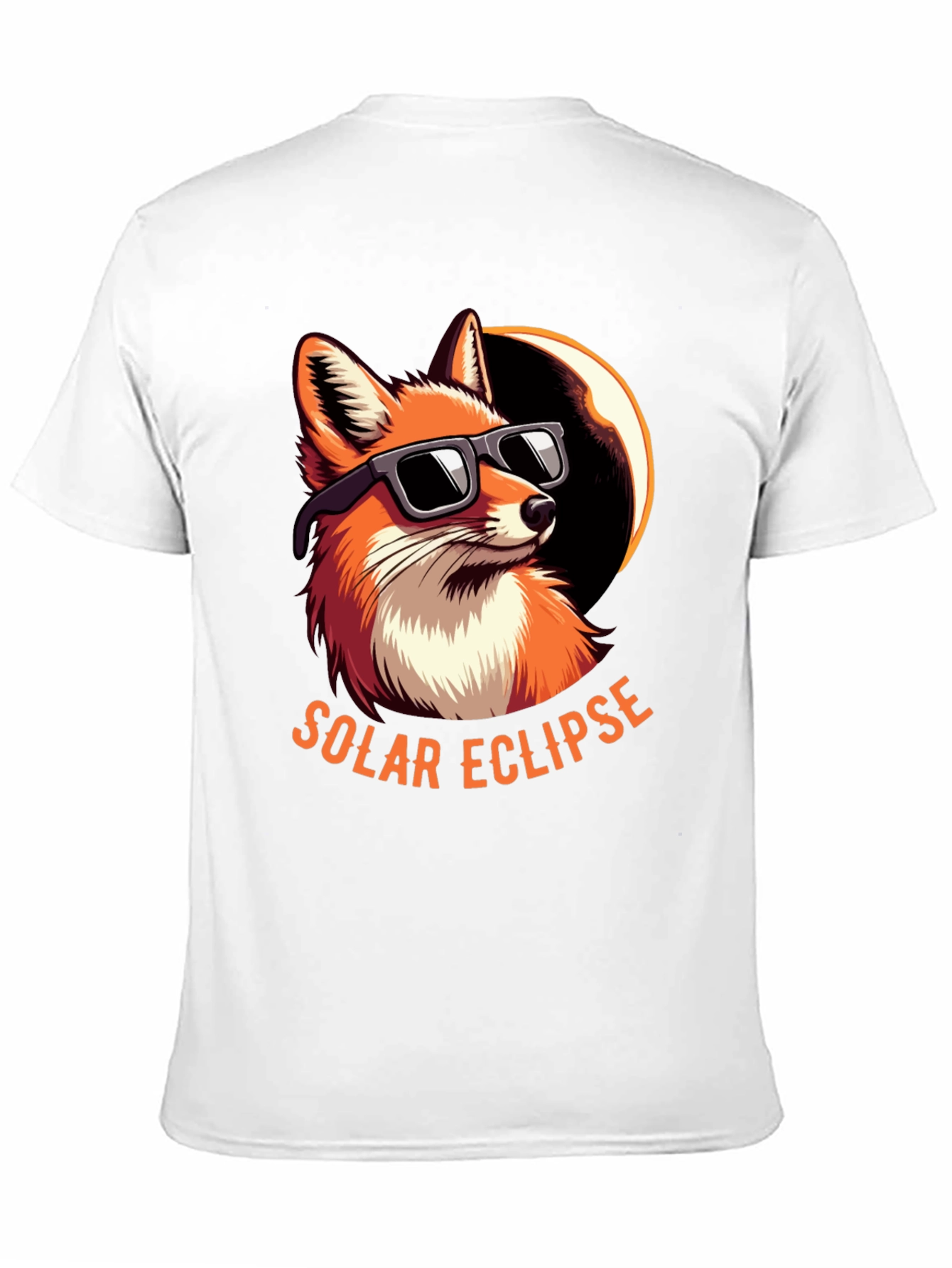 Solar Eclipse Fox Graphic Tee