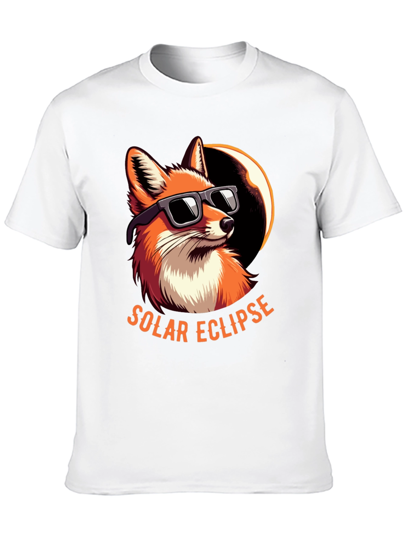 Solar Eclipse Fox Graphic Tee
