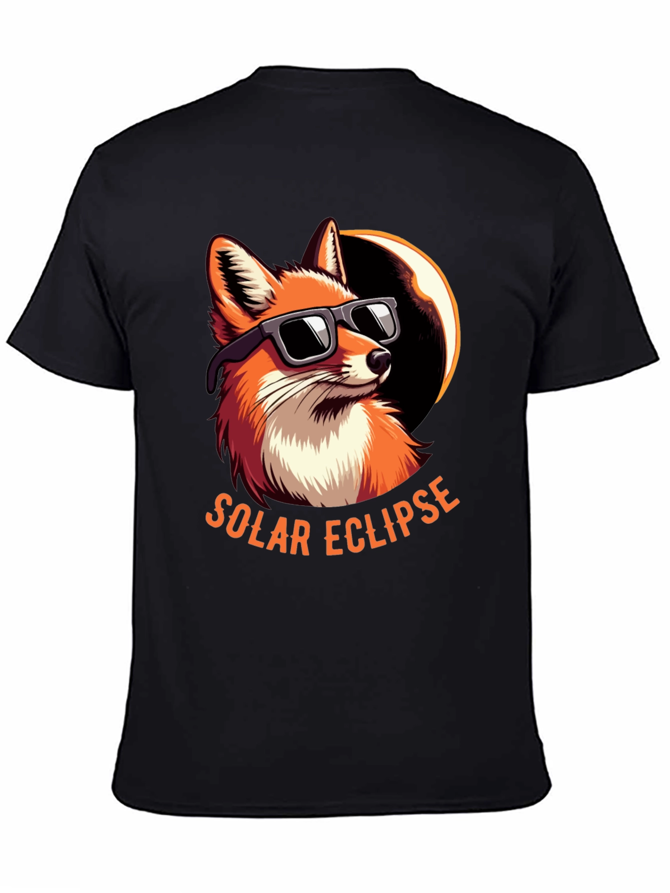 Solar Eclipse Fox Graphic Tee