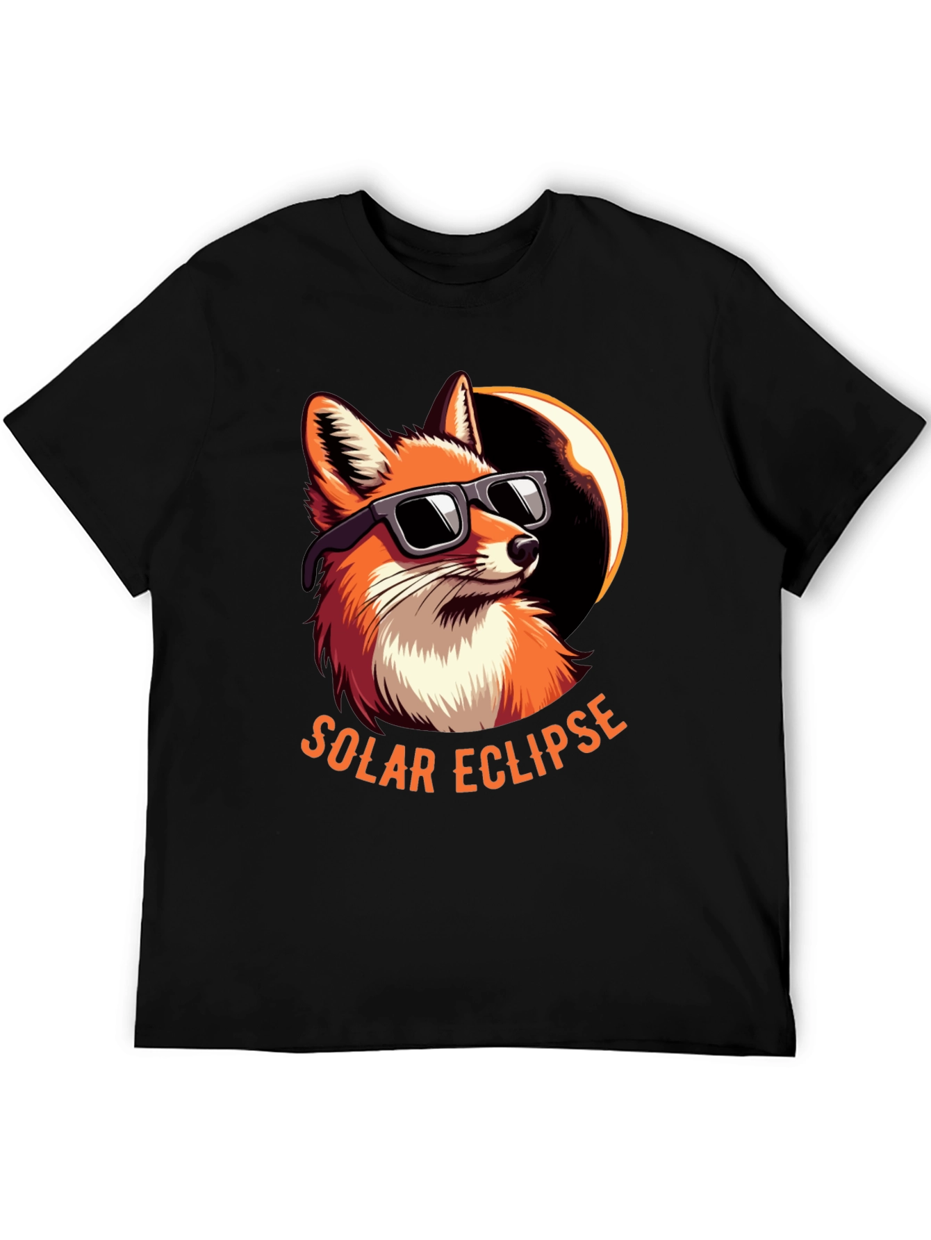 Solar Eclipse Fox Graphic Tee