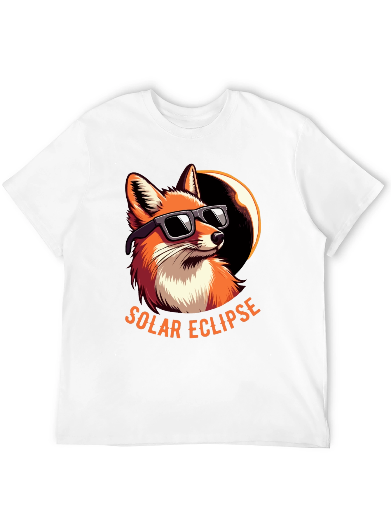 Solar Eclipse Fox Graphic Tee