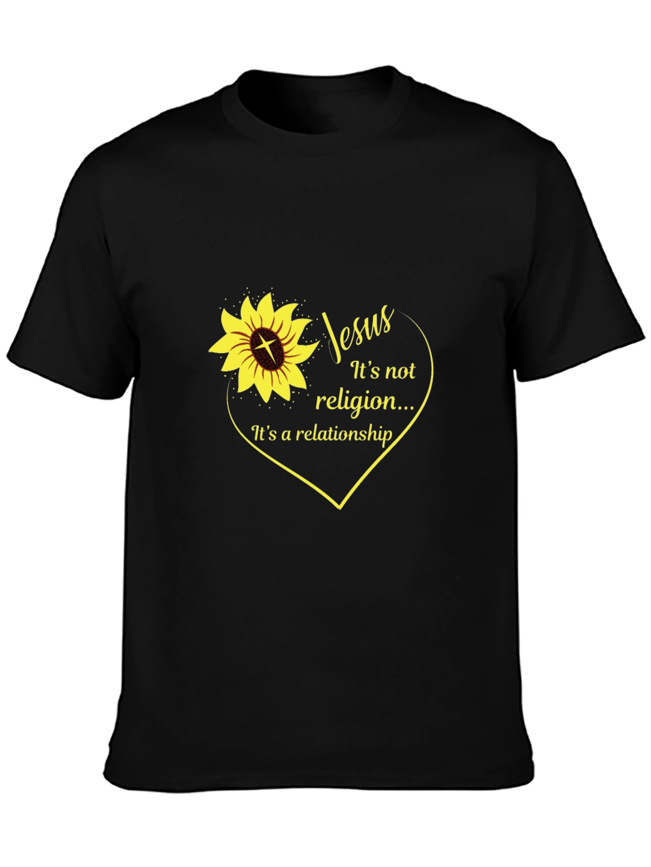 Jesus Sunflower Graphic T-Shirt