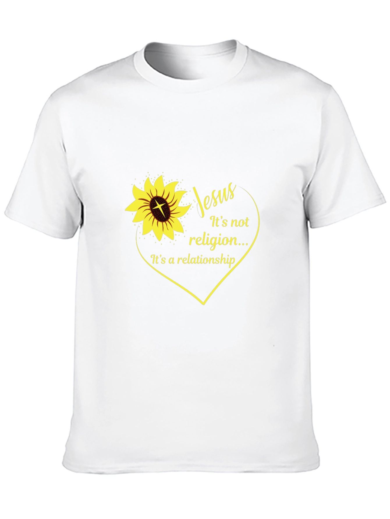 Jesus Sunflower Graphic T-Shirt
