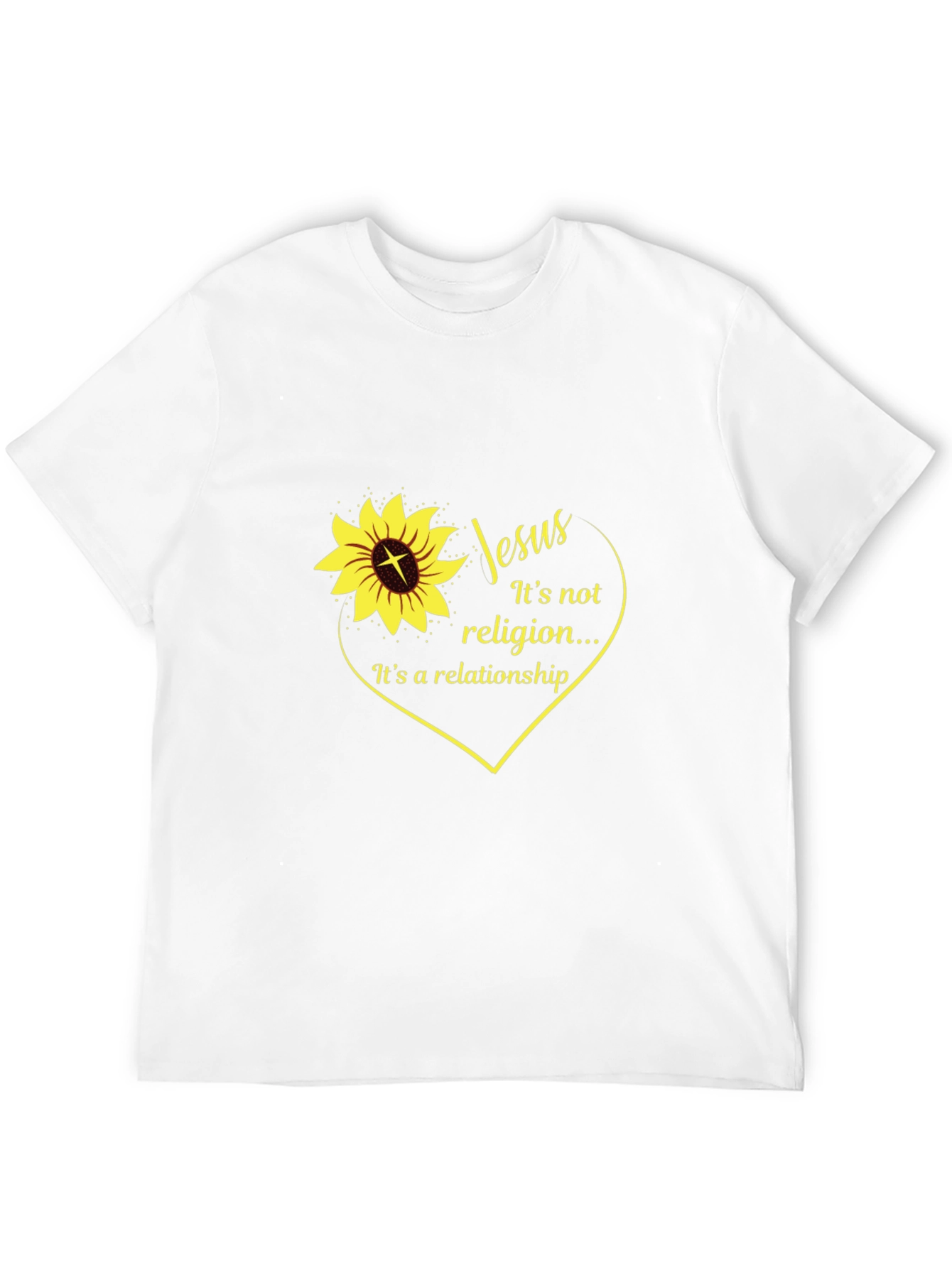 Jesus Sunflower Graphic T-Shirt