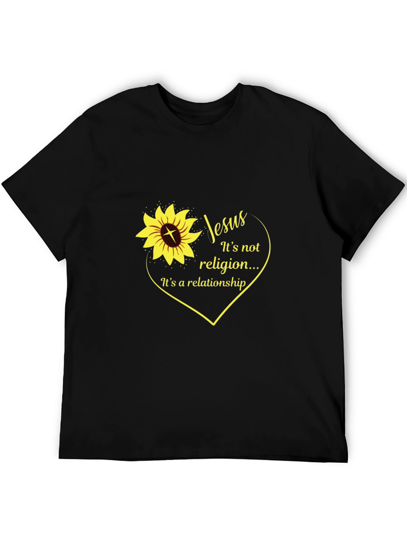 Jesus Sunflower Graphic T-Shirt