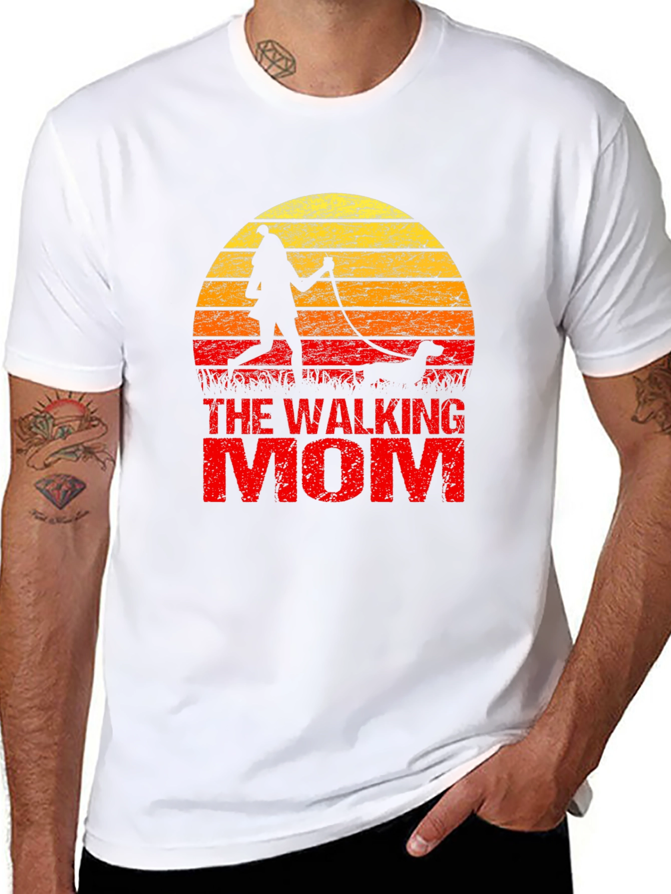 The Walking Mom Graphic Tee - Dog Lover Gift