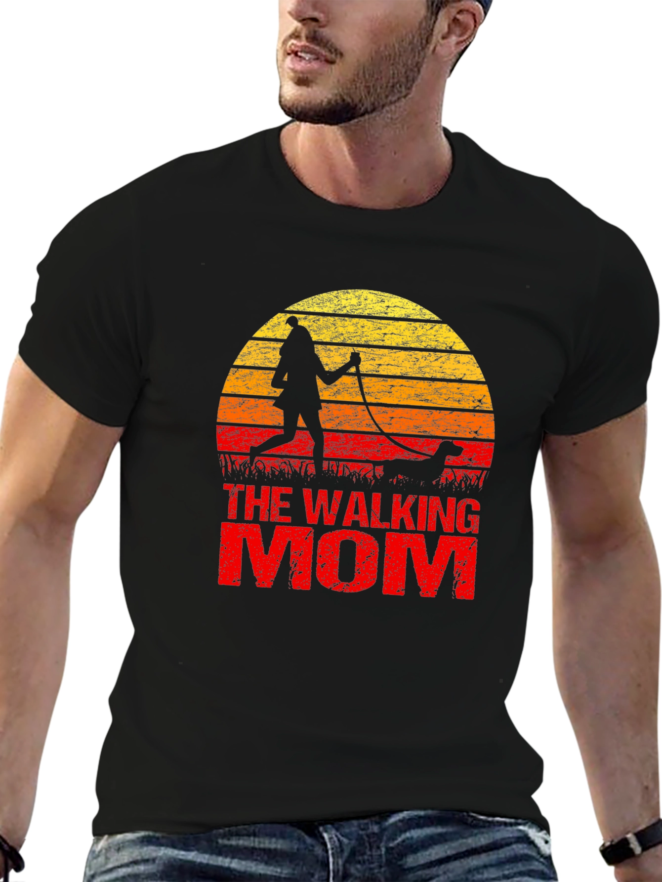 The Walking Mom Graphic Tee - Dog Lover Gift