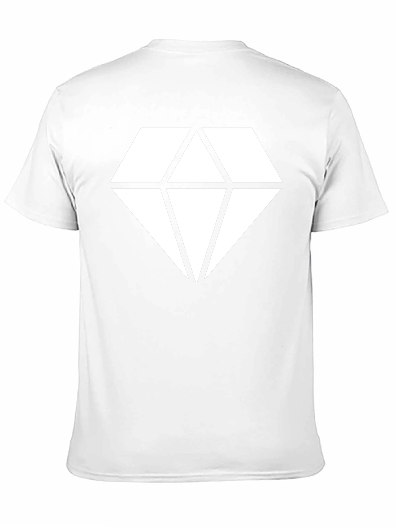 Black T-Shirt with Geometric Diamond Graphic