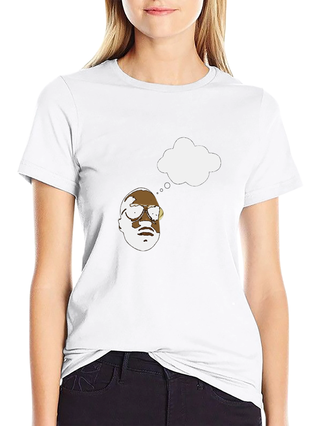 Thinking Man Graphic Black T-Shirt