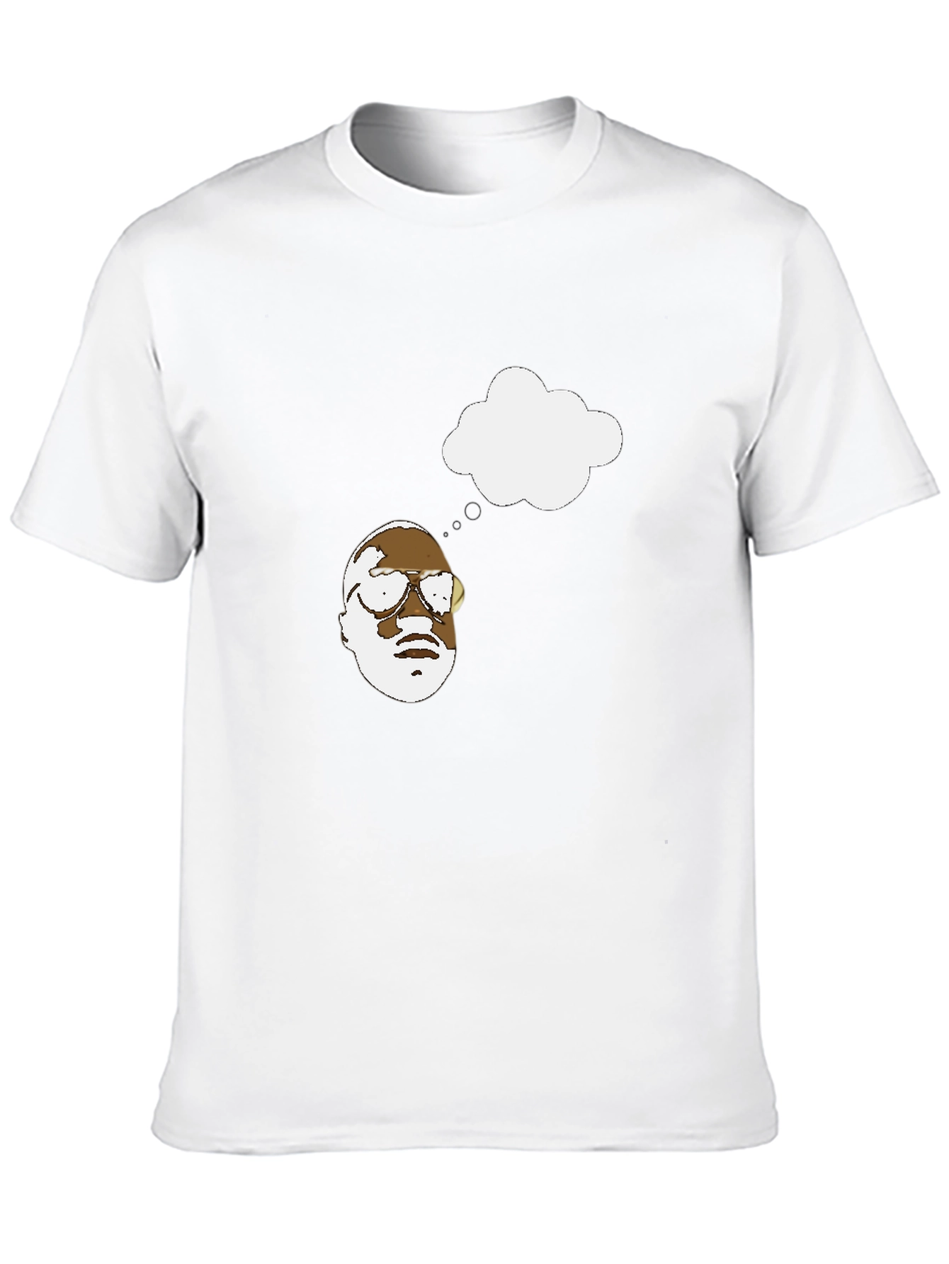 Thinking Man Graphic Black T-Shirt