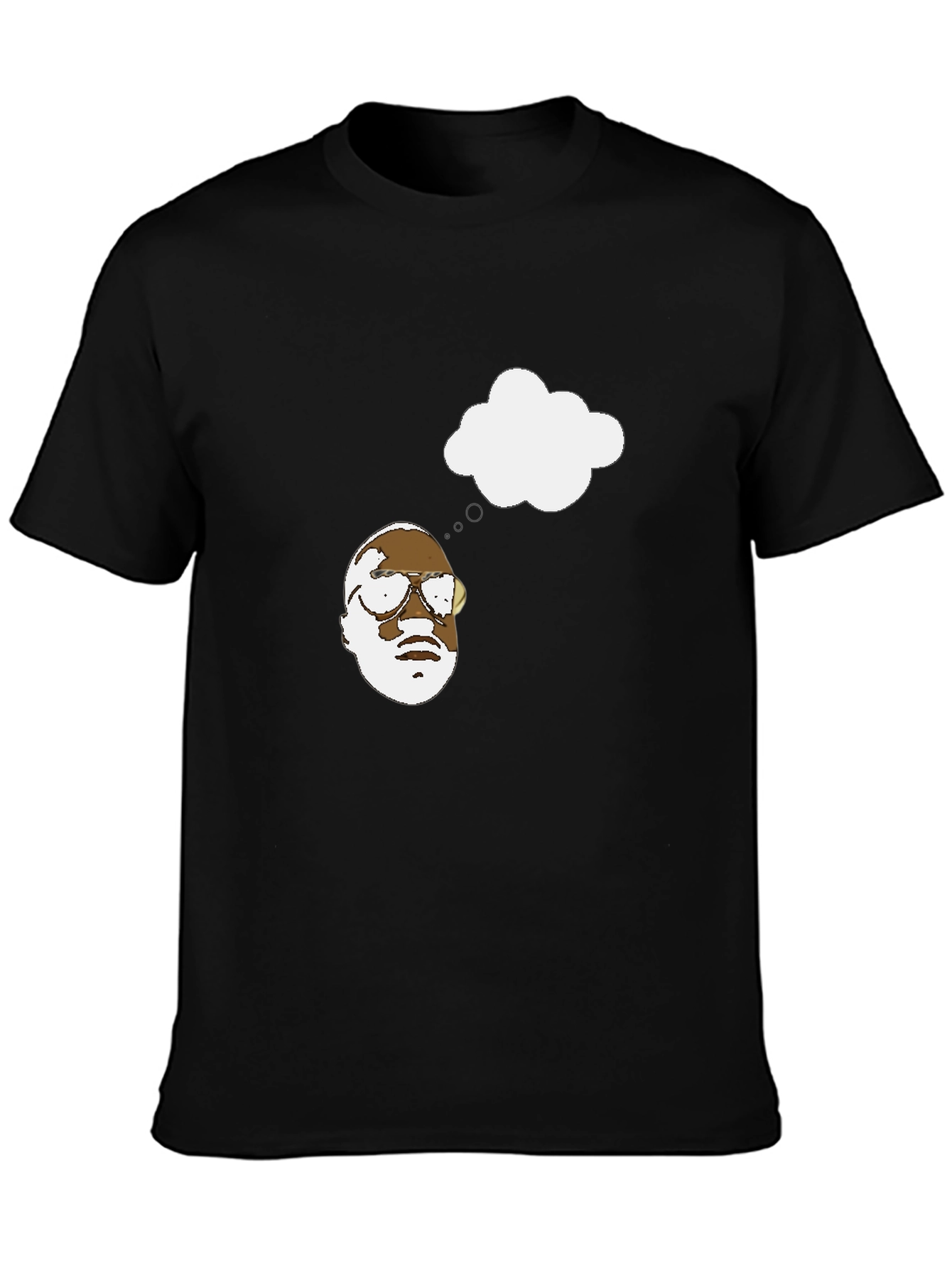 Thinking Man Graphic Black T-Shirt
