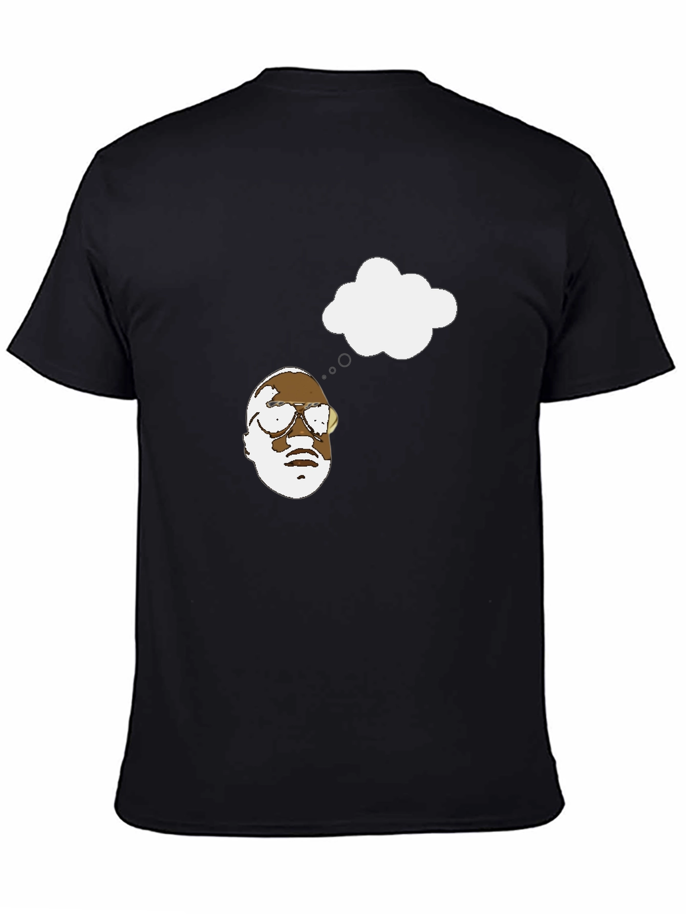 Thinking Man Graphic Black T-Shirt