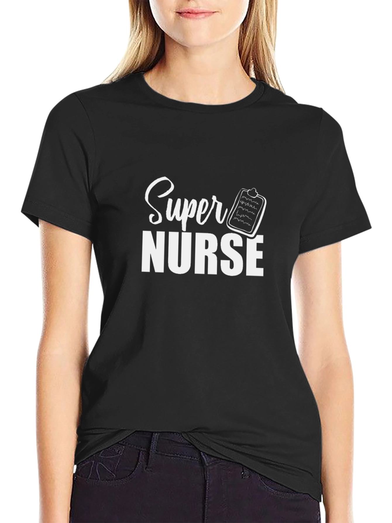 Super Nurse Black T-Shirt