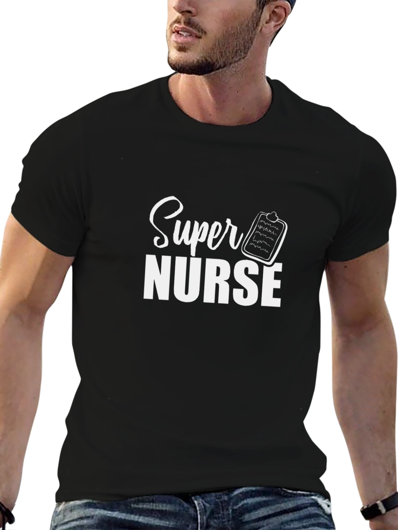 Super Nurse Black T-Shirt