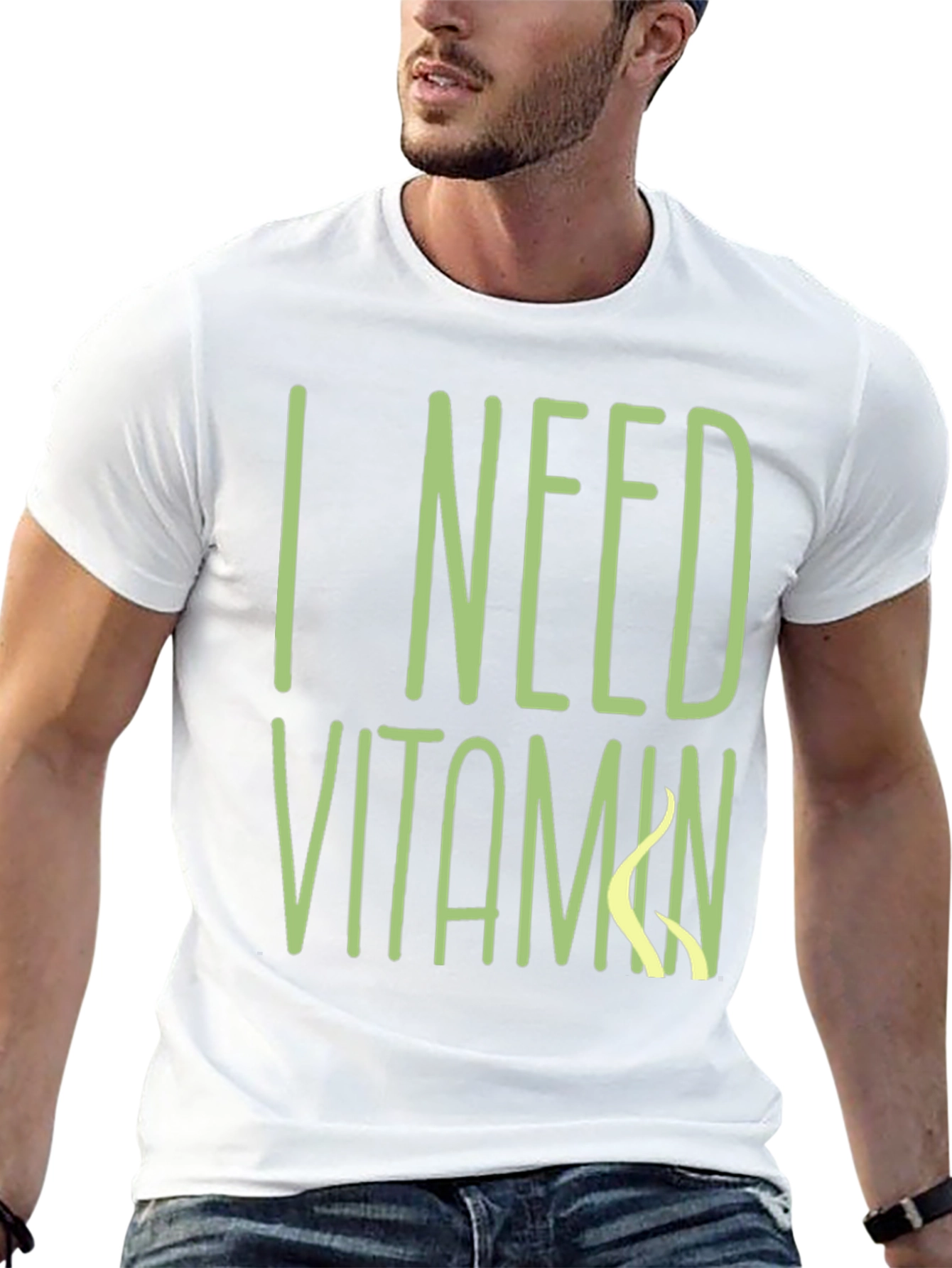 I Need Vitamin Sea T-Shirt - Black Cotton Tee