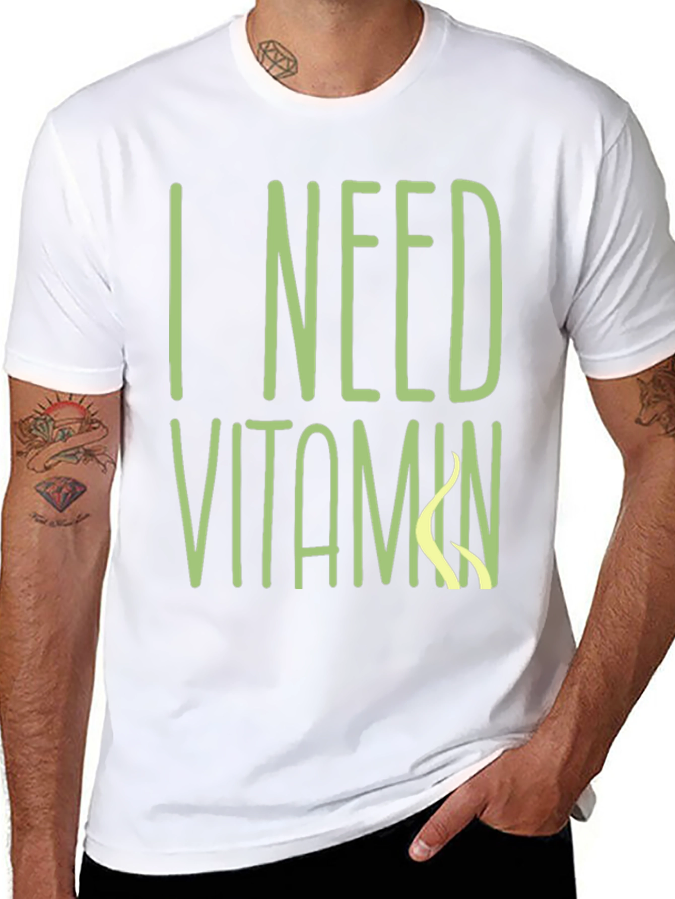 I Need Vitamin Sea T-Shirt - Black Cotton Tee