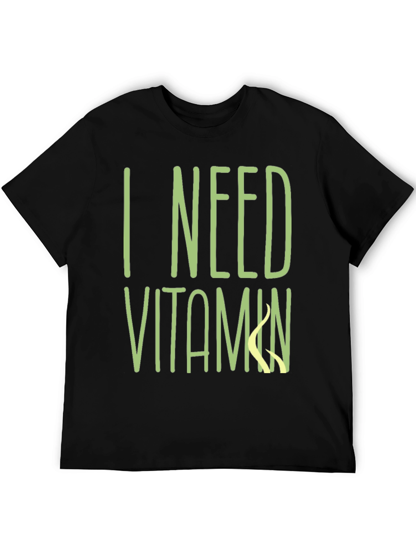 I Need Vitamin Sea T-Shirt - Black Cotton Tee