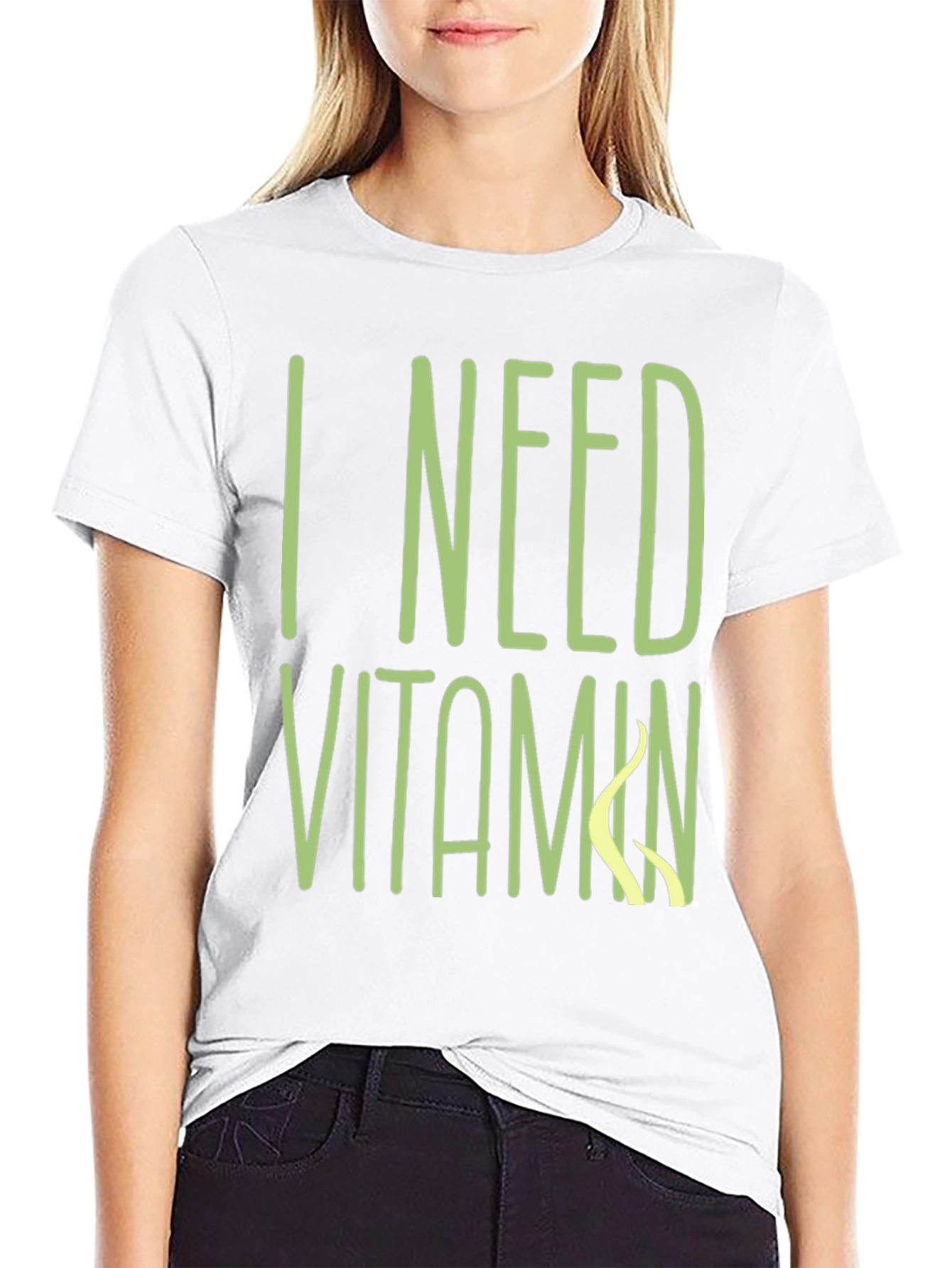 I Need Vitamin Sea T-Shirt - Black Cotton Tee