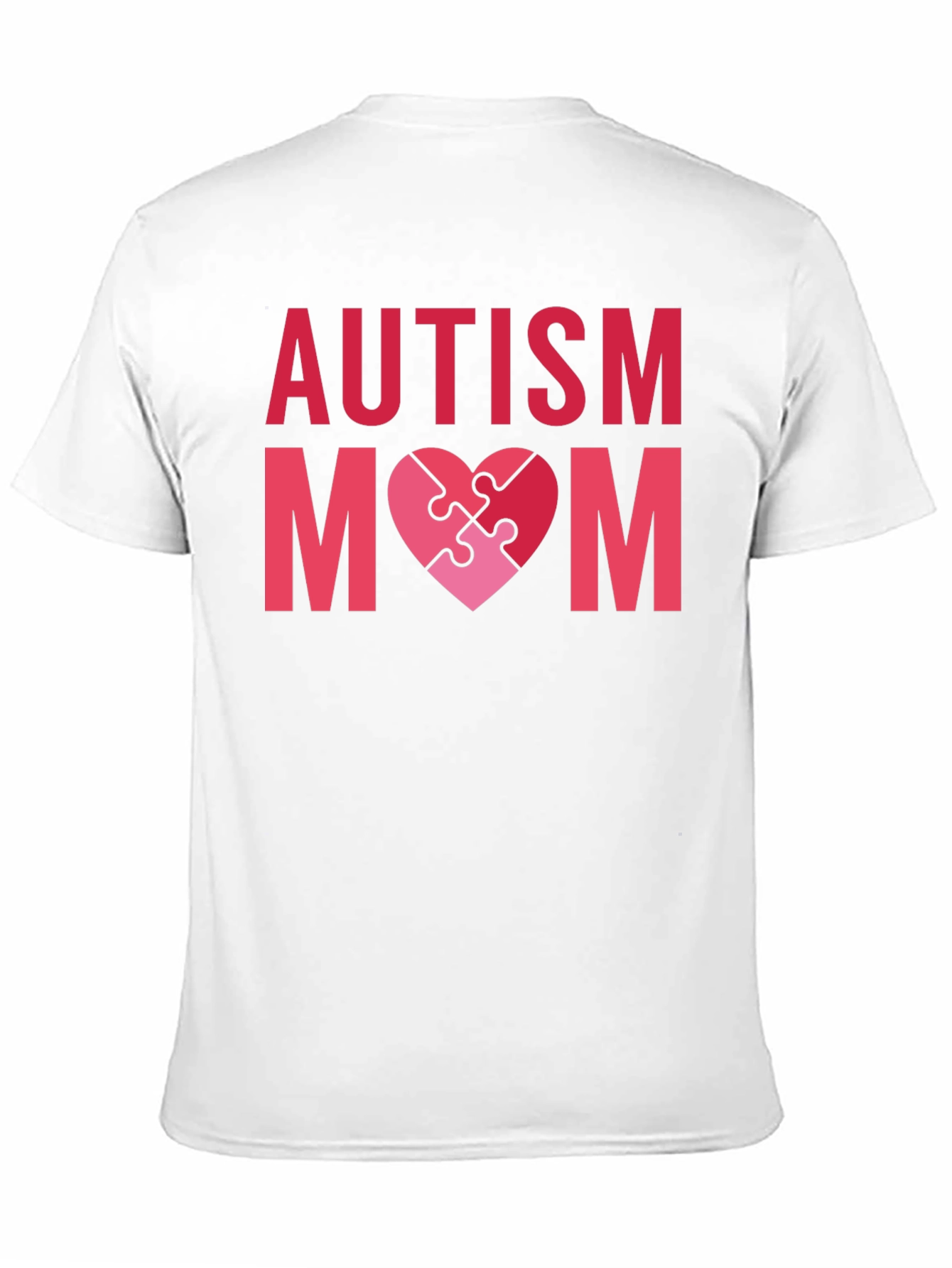 Autism Mom Puzzle Heart Graphic Tee