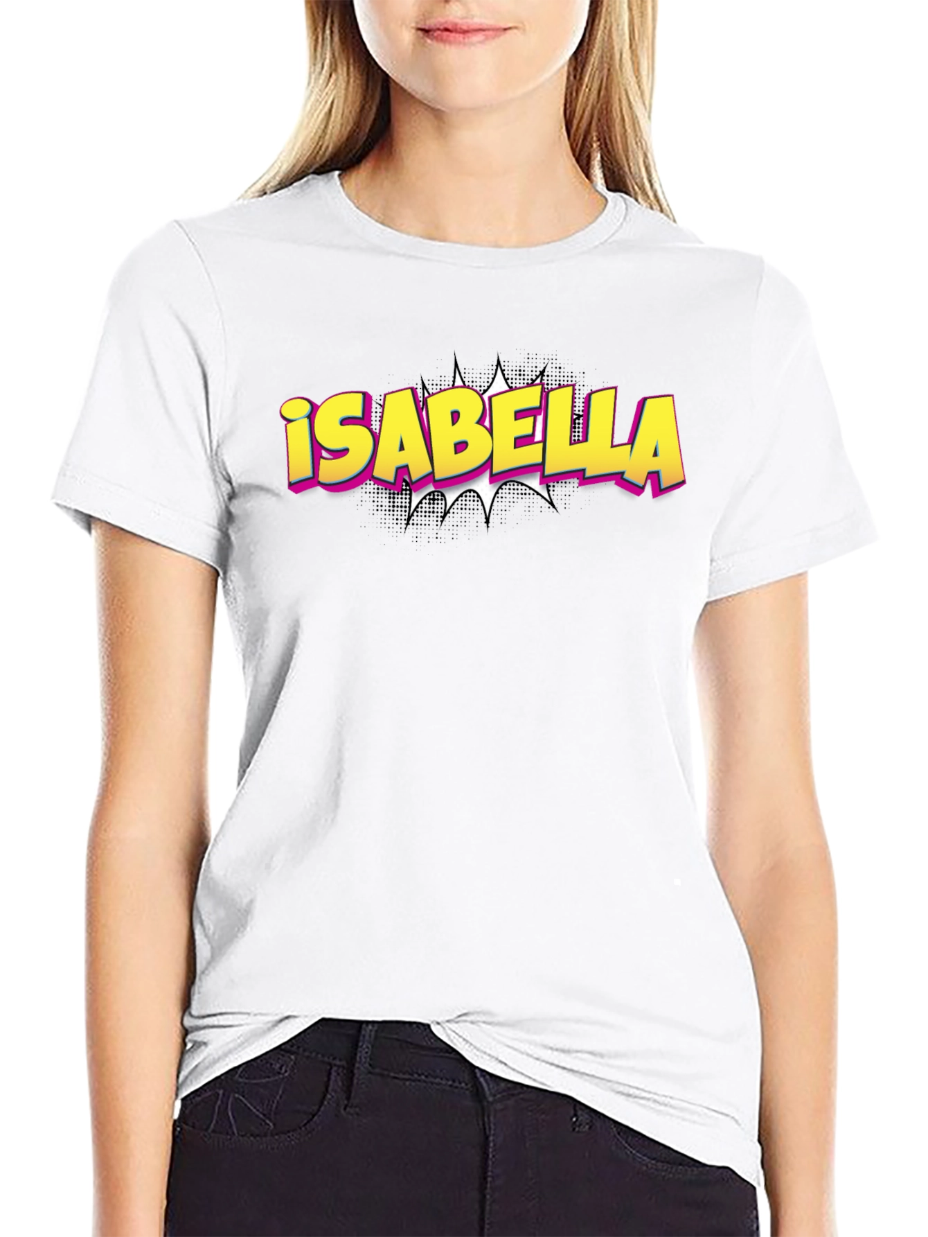 Isabella Comic Style T-Shirt - Fun Graphic Tee