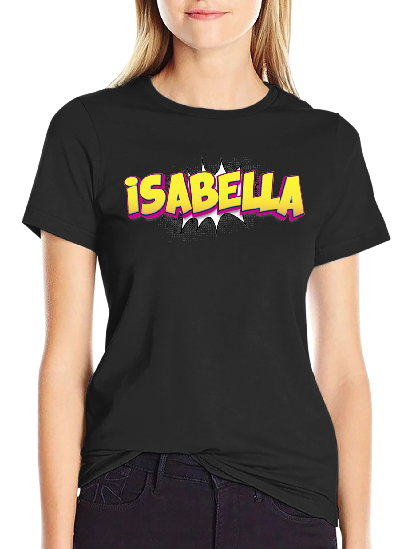 Isabella Comic Style T-Shirt - Fun Graphic Tee