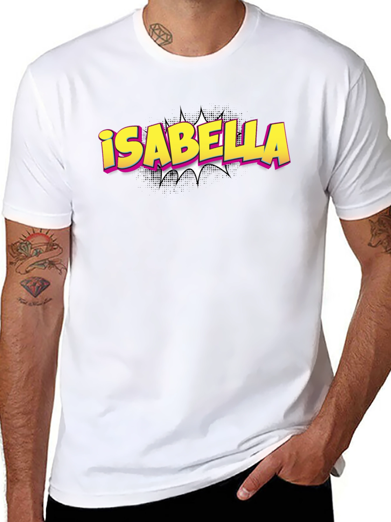 Isabella Comic Style T-Shirt - Fun Graphic Tee