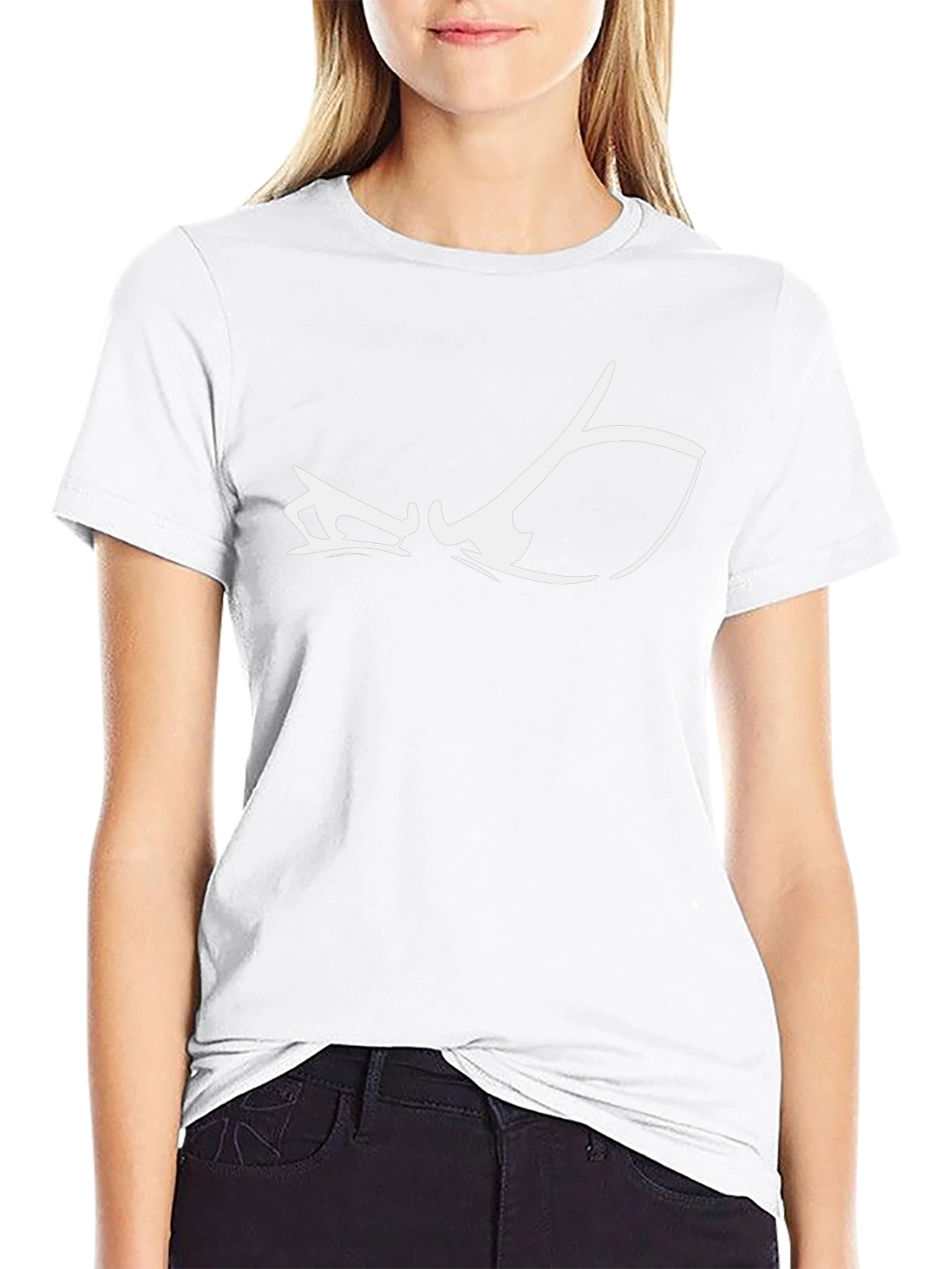 Black T-Shirt with Graphic Eye Design