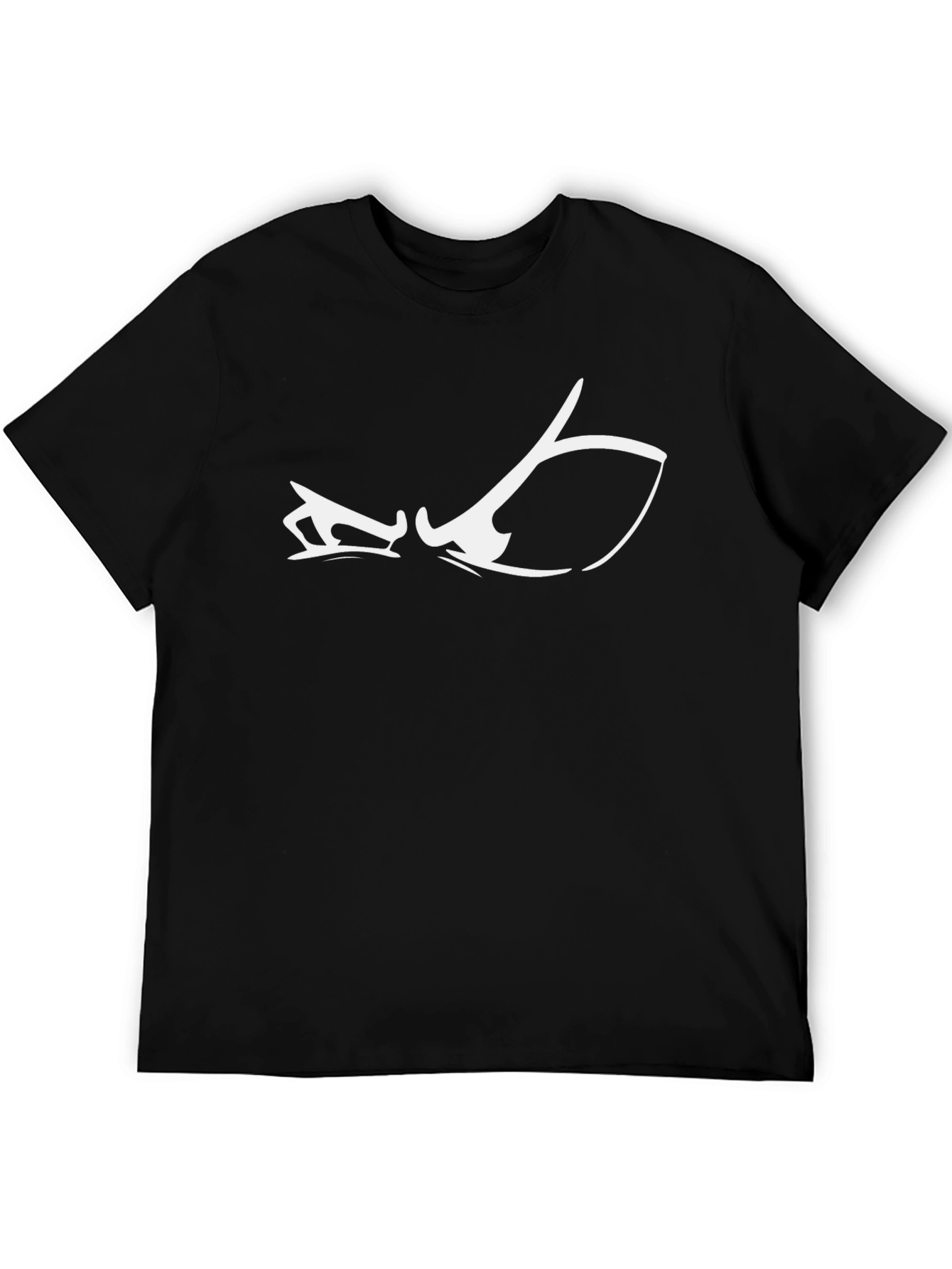Black T-Shirt with Graphic Eye Design