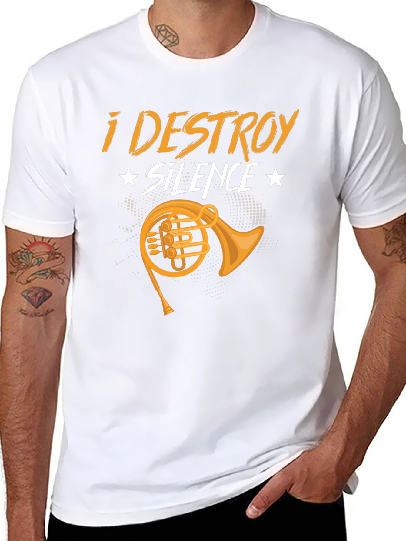 I Destroy Silence T-Shirt - Music Lover Tee