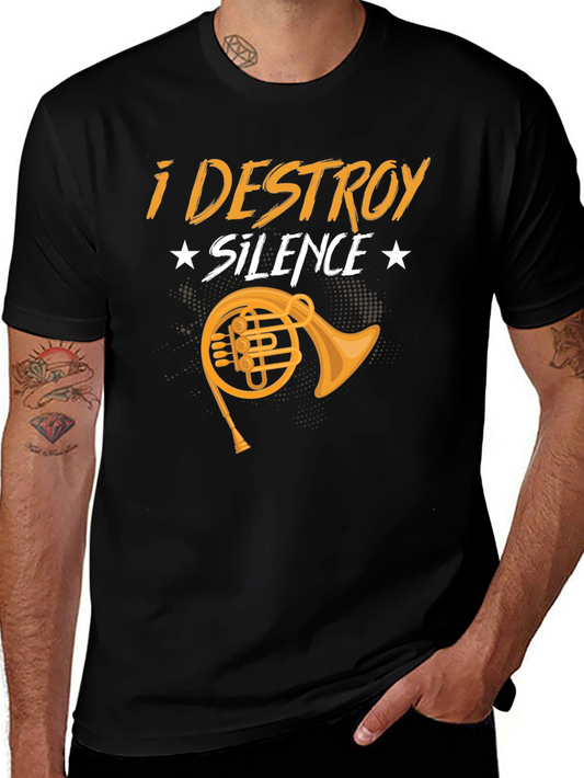 I Destroy Silence T-Shirt - Music Lover Tee