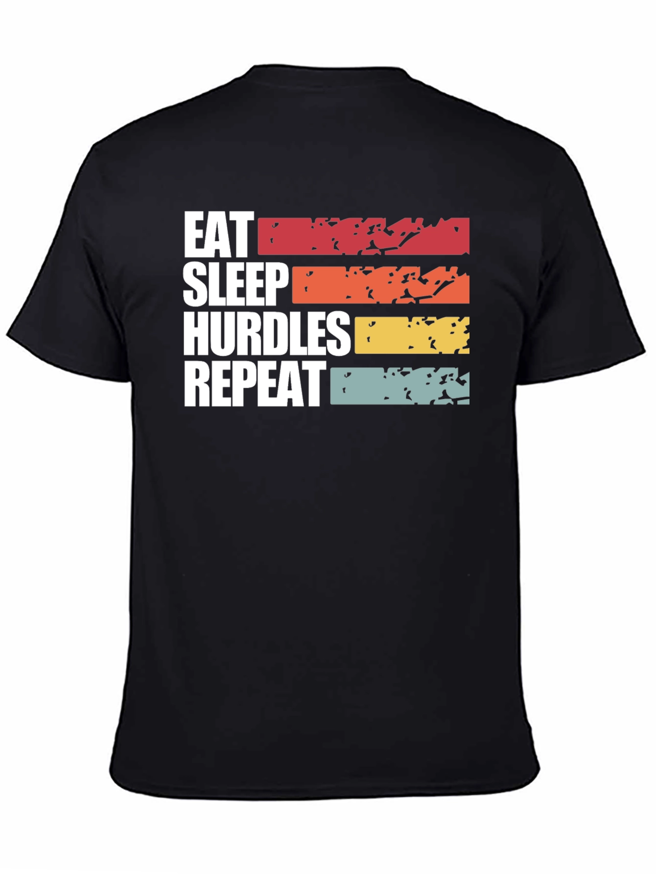 Eat Sleep Hurdles Repeat Graphic T-Shirt