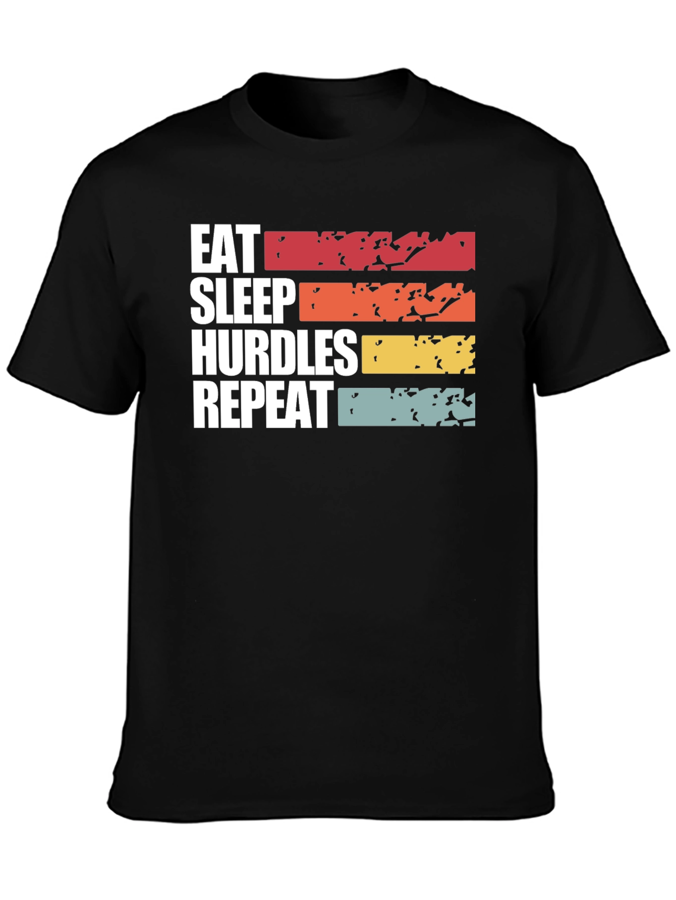 Eat Sleep Hurdles Repeat Graphic T-Shirt