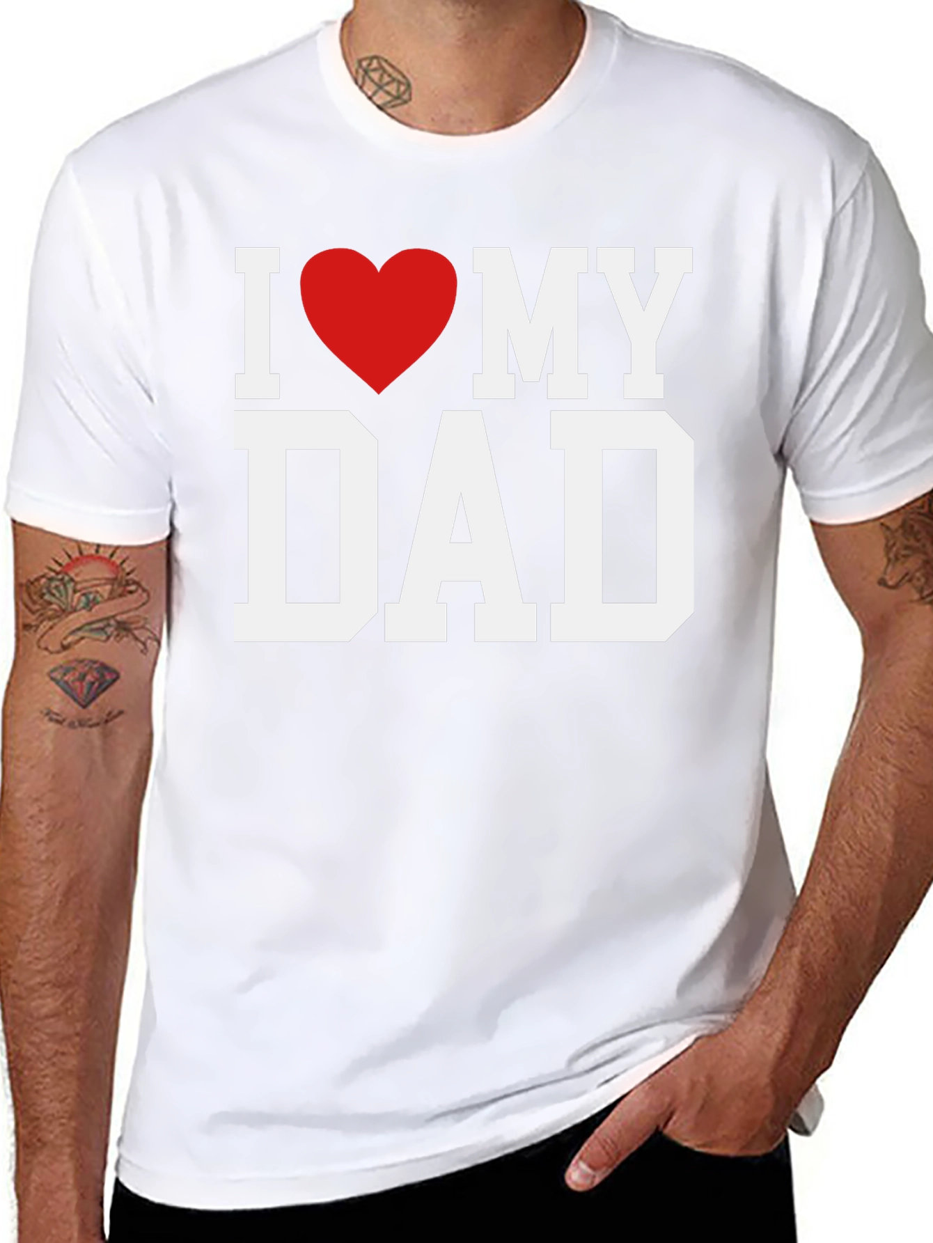 I Heart My Dad T-Shirt - Fathers Day Gift