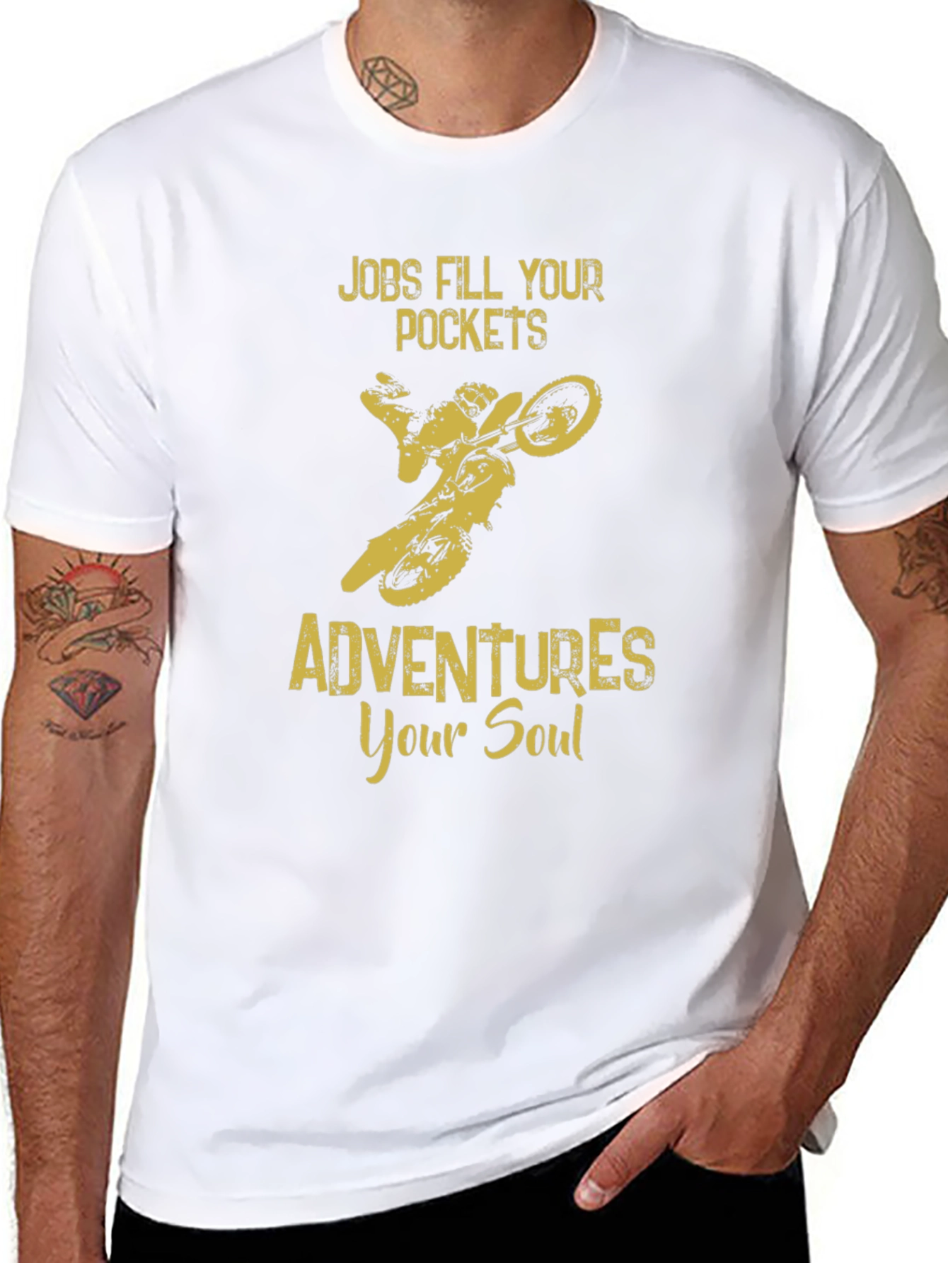 Adventure Soul T-Shirt: Jobs Fill Pockets Adventures Your Soul