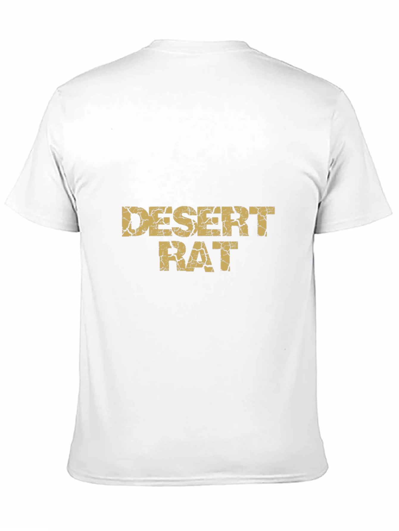 Desert Rat Graphic Tee - Black Cotton Casual T-Shirt