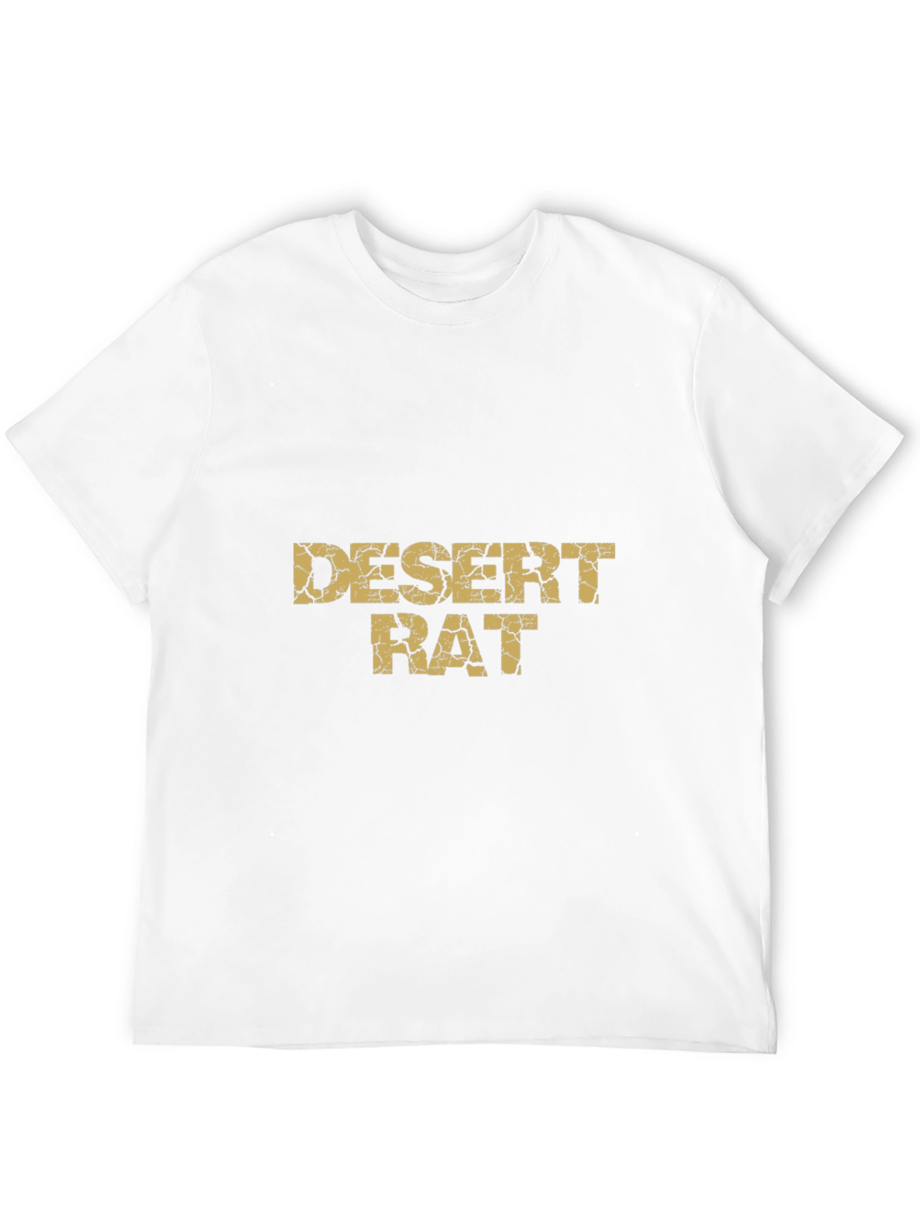Desert Rat Graphic Tee - Black Cotton Casual T-Shirt