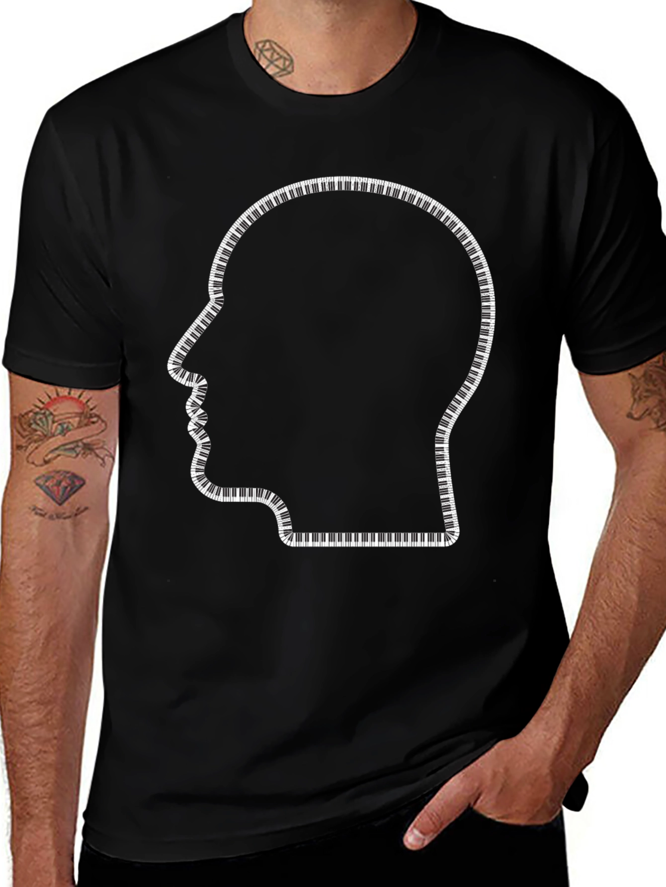 Piano Keys Mind T-Shirt - Music Lover Tee