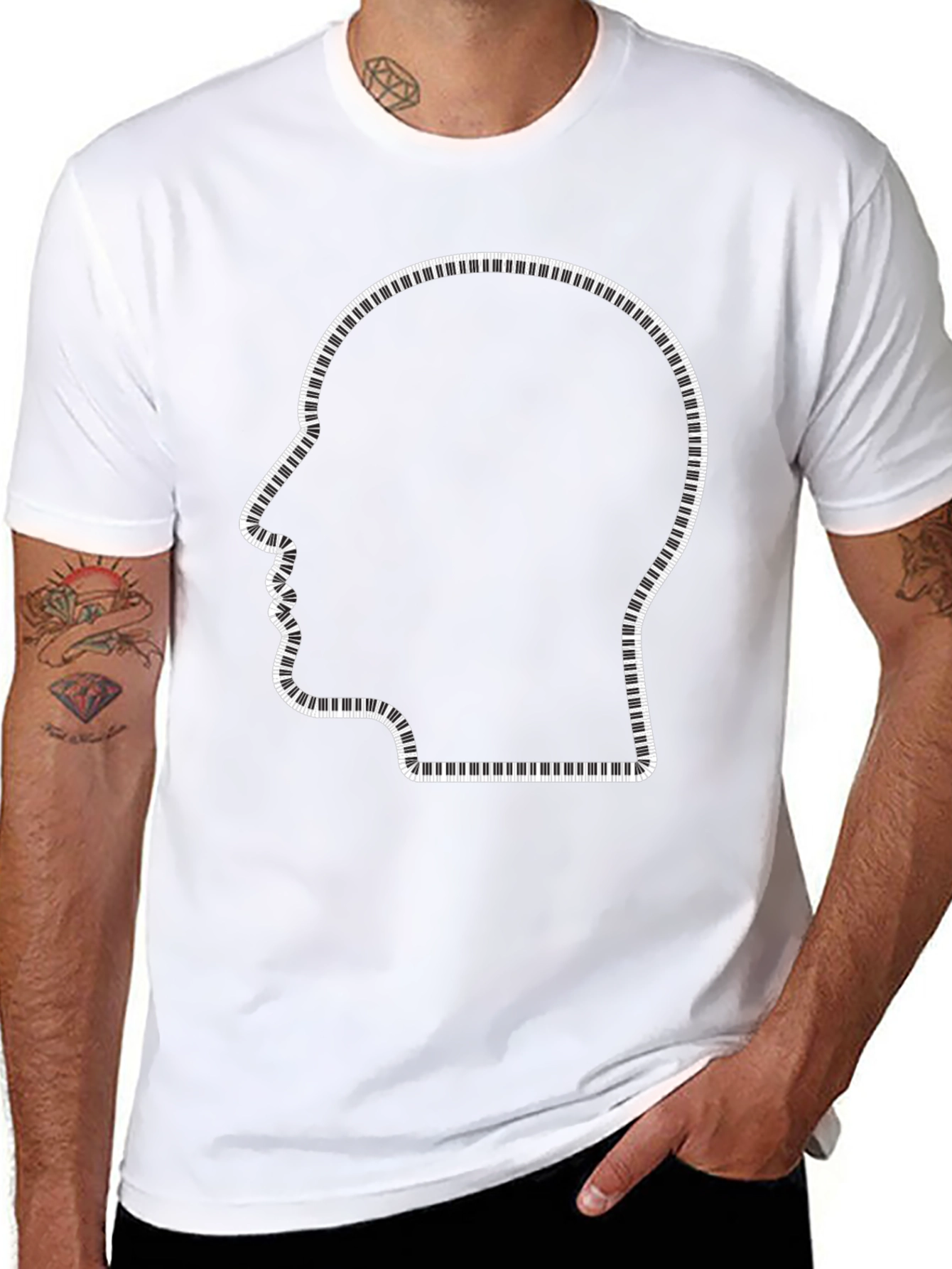 Piano Keys Mind T-Shirt - Music Lover Tee