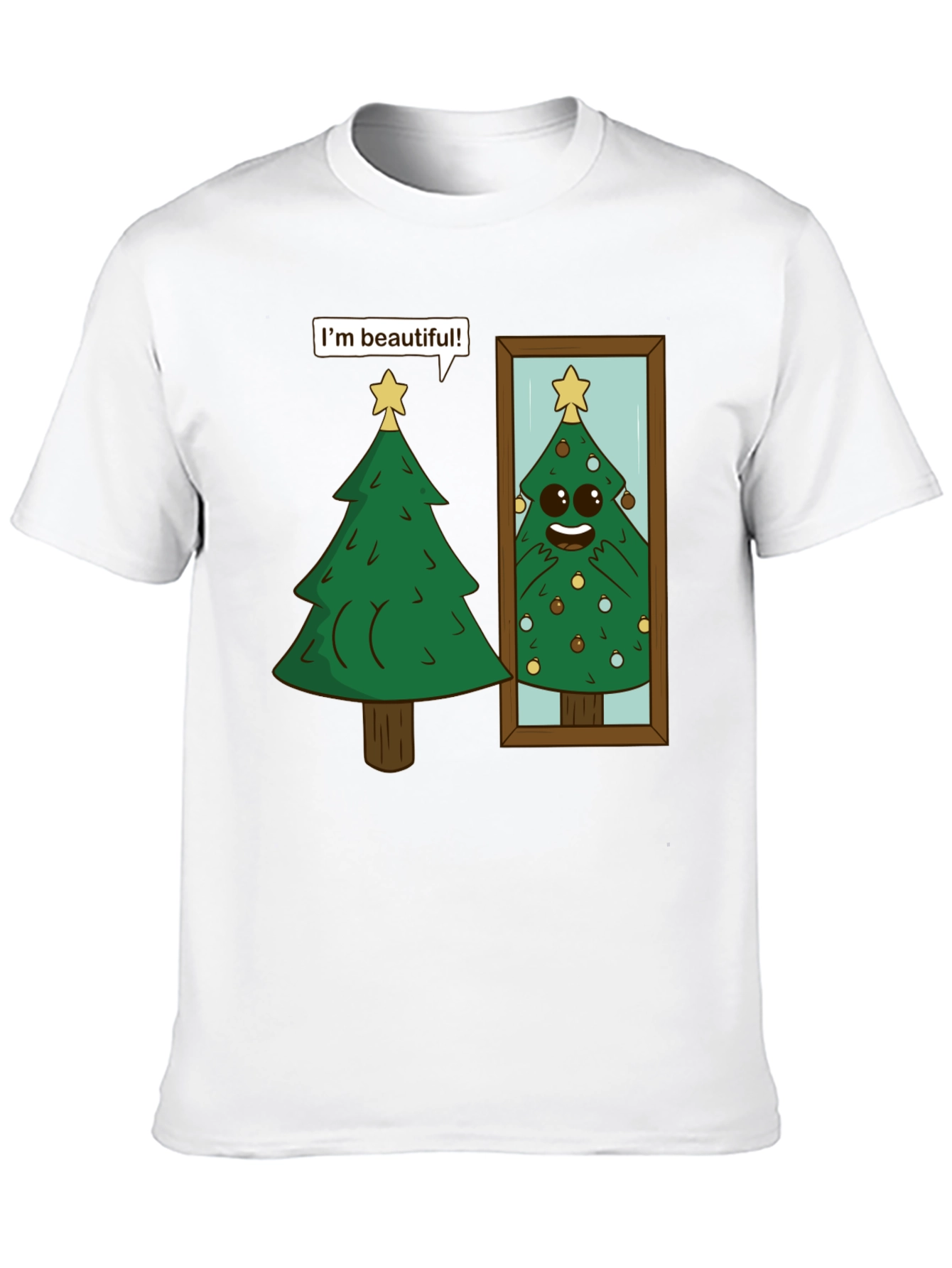 Funny Christmas Tree Im Beautiful T-Shirt