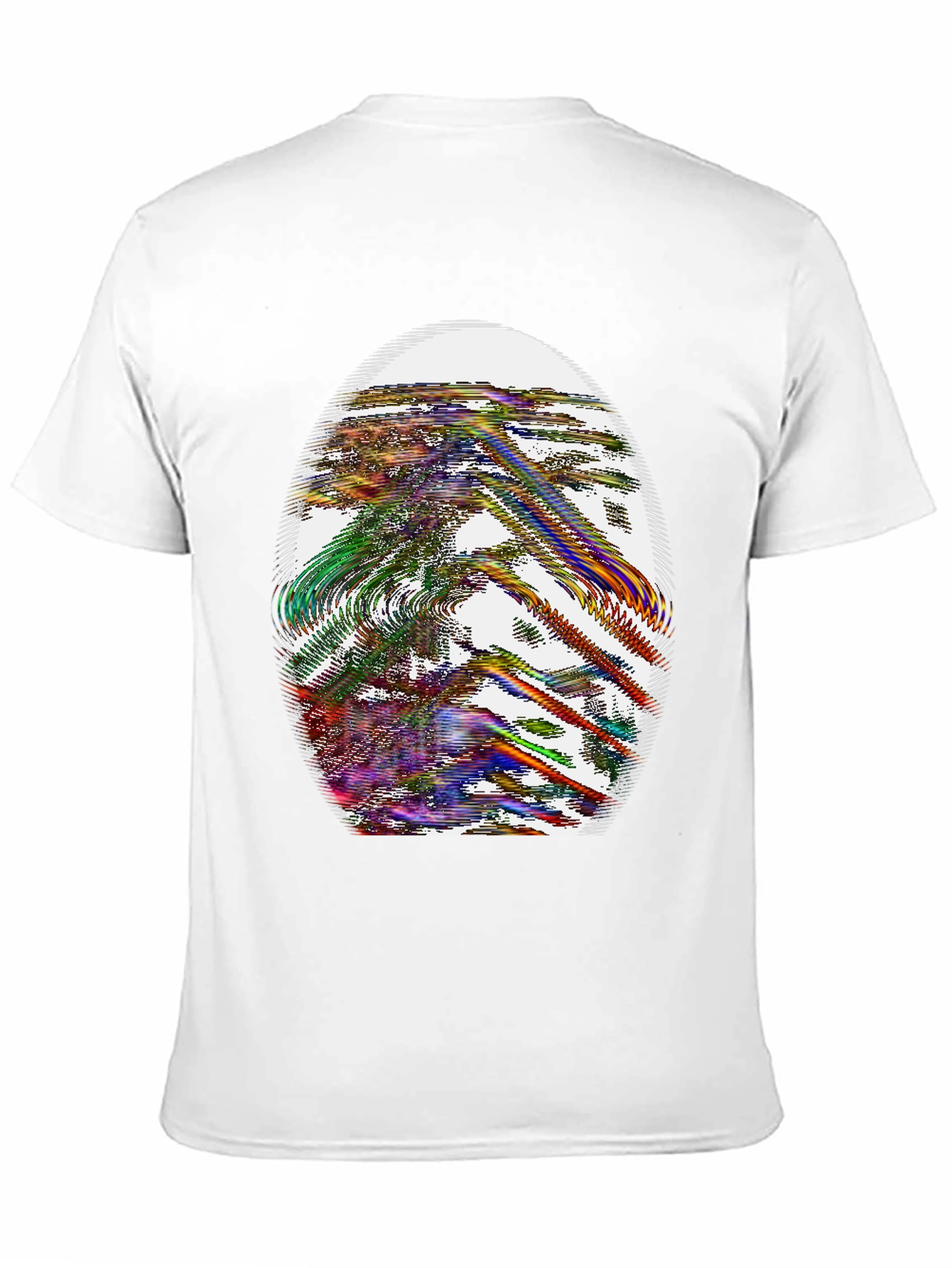 Abstract Graphic Print Crew Neck T-Shirt