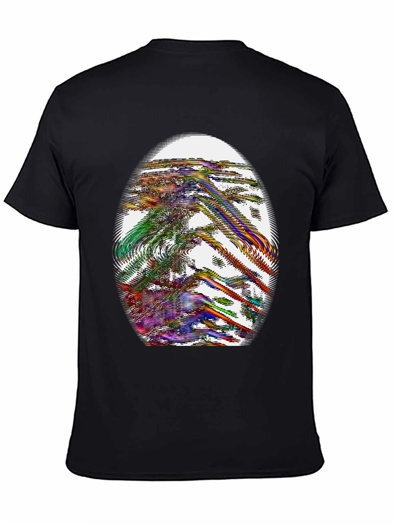 Abstract Graphic Print Crew Neck T-Shirt