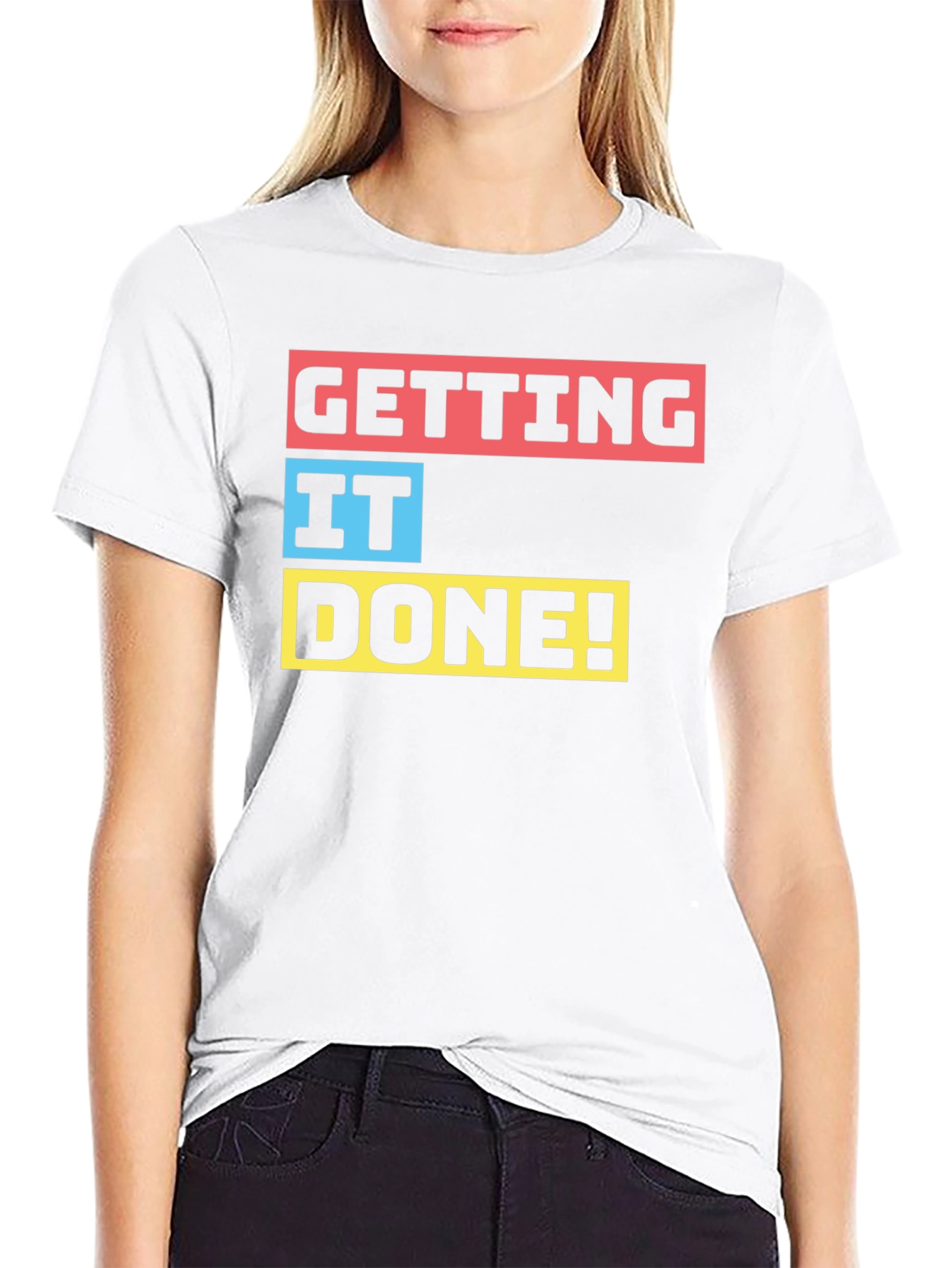 Getting It Done! Black Graphic T-Shirt