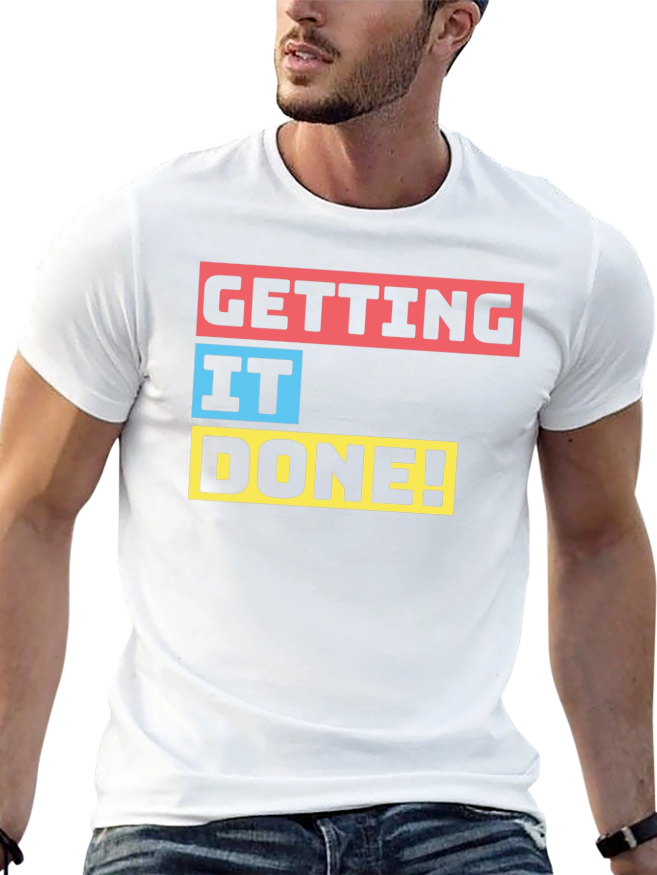 Getting It Done! Black Graphic T-Shirt