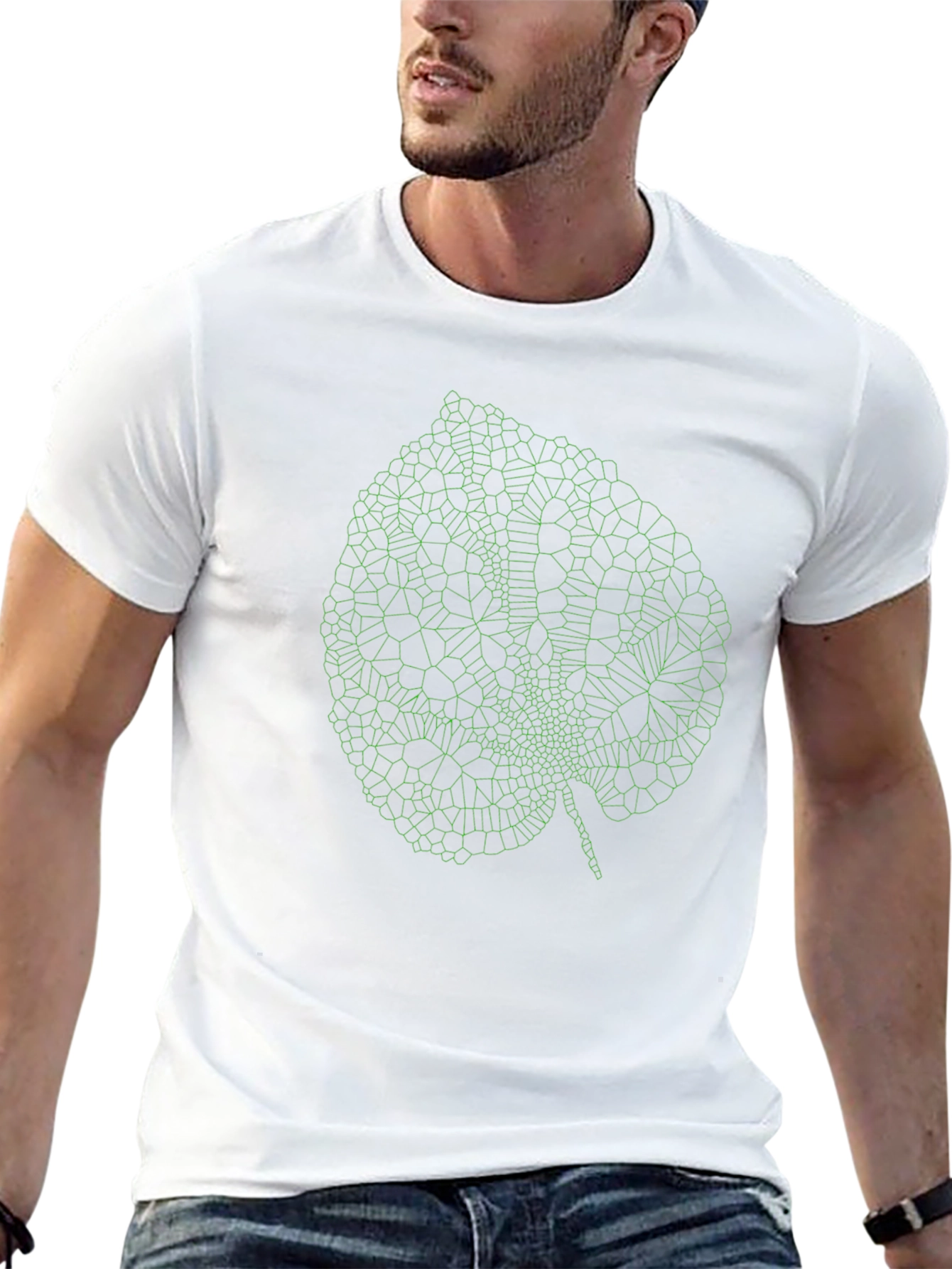Leaf Graphic T-Shirt - Black