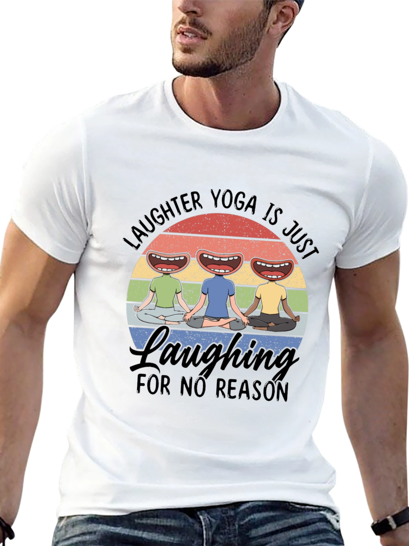 Laughter Yoga T-Shirt Laughing for No Reason Tee