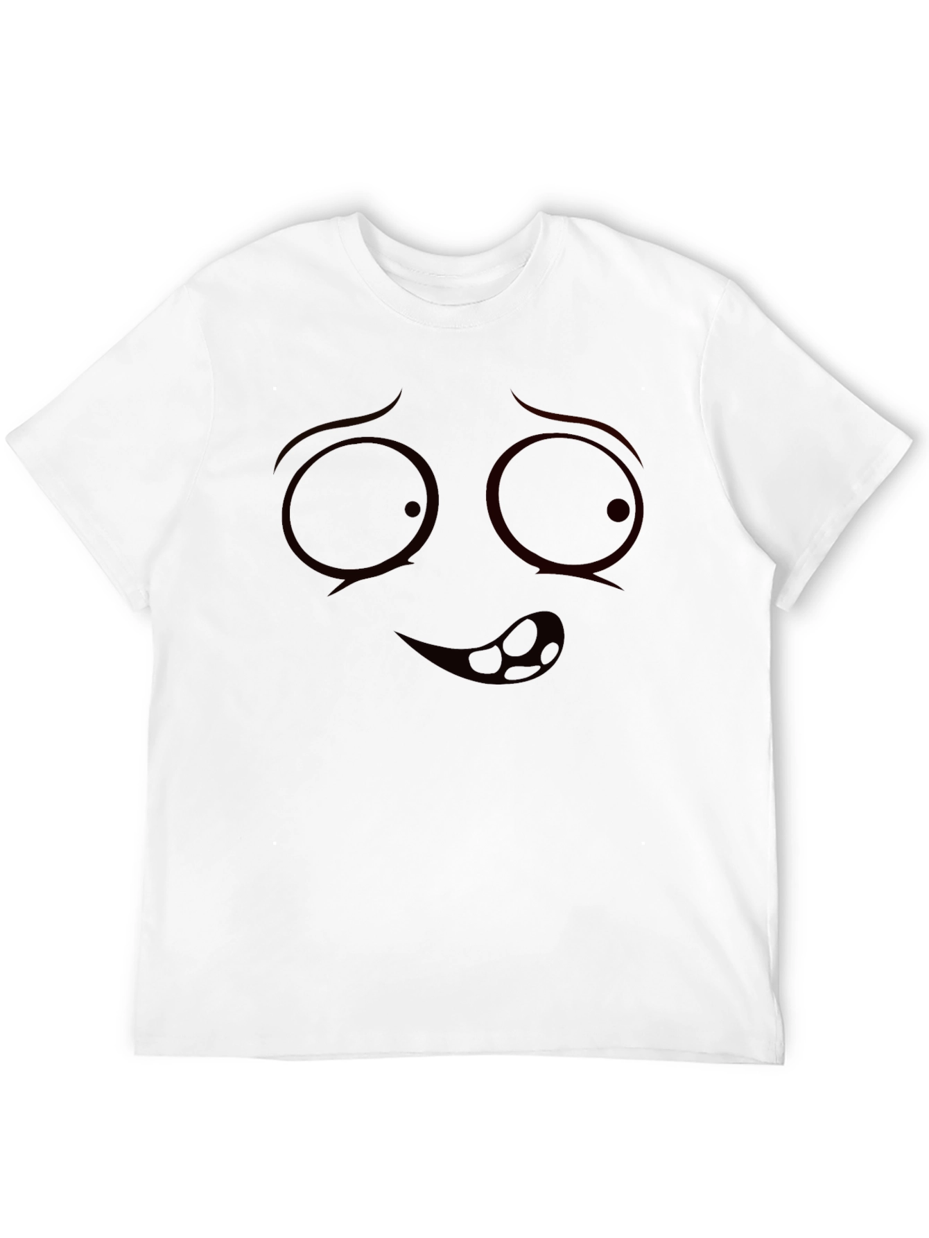 Funny Face Graphic Tee - Mens Black T-Shirt
