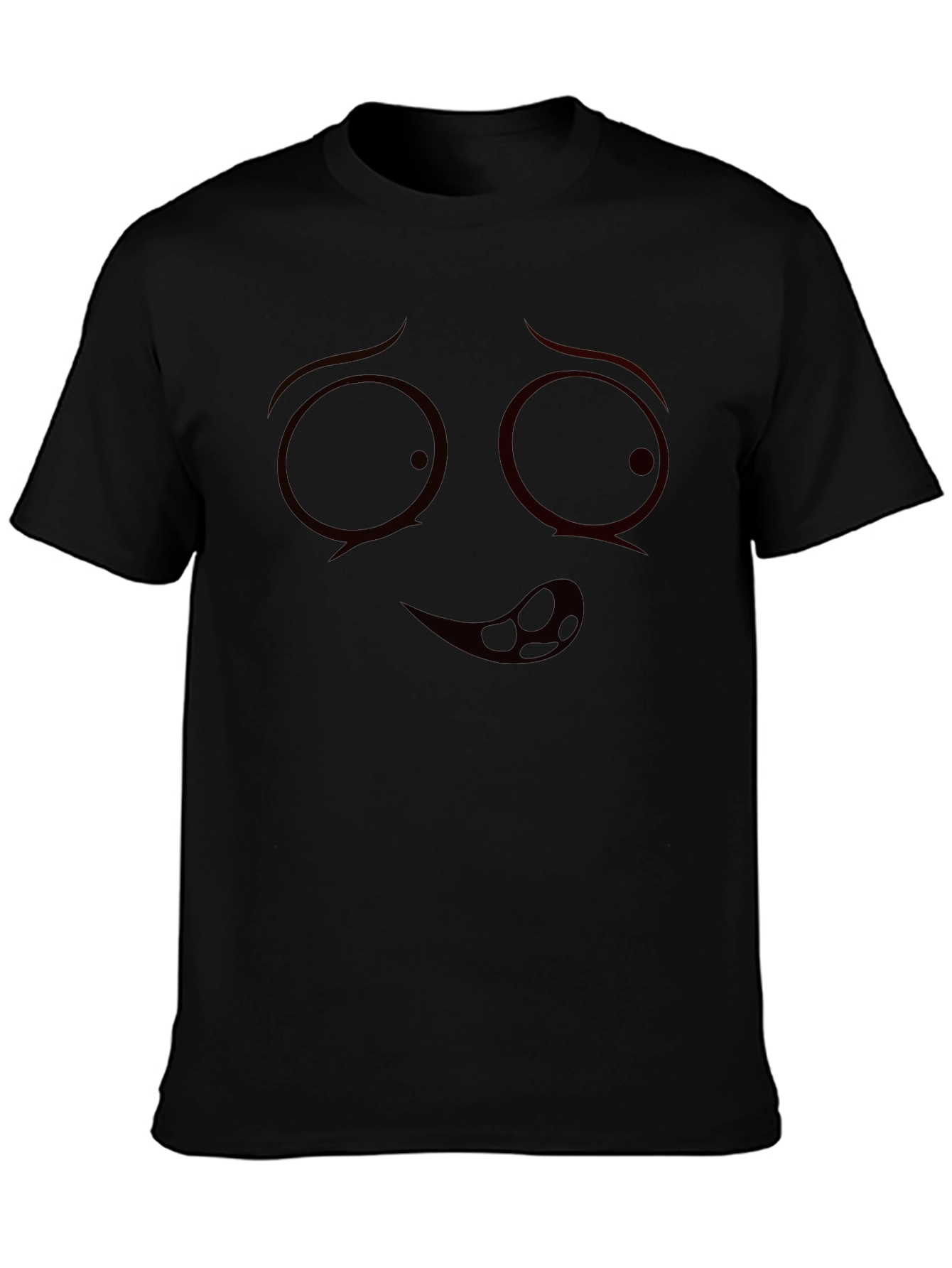 Funny Face Graphic Tee - Mens Black T-Shirt